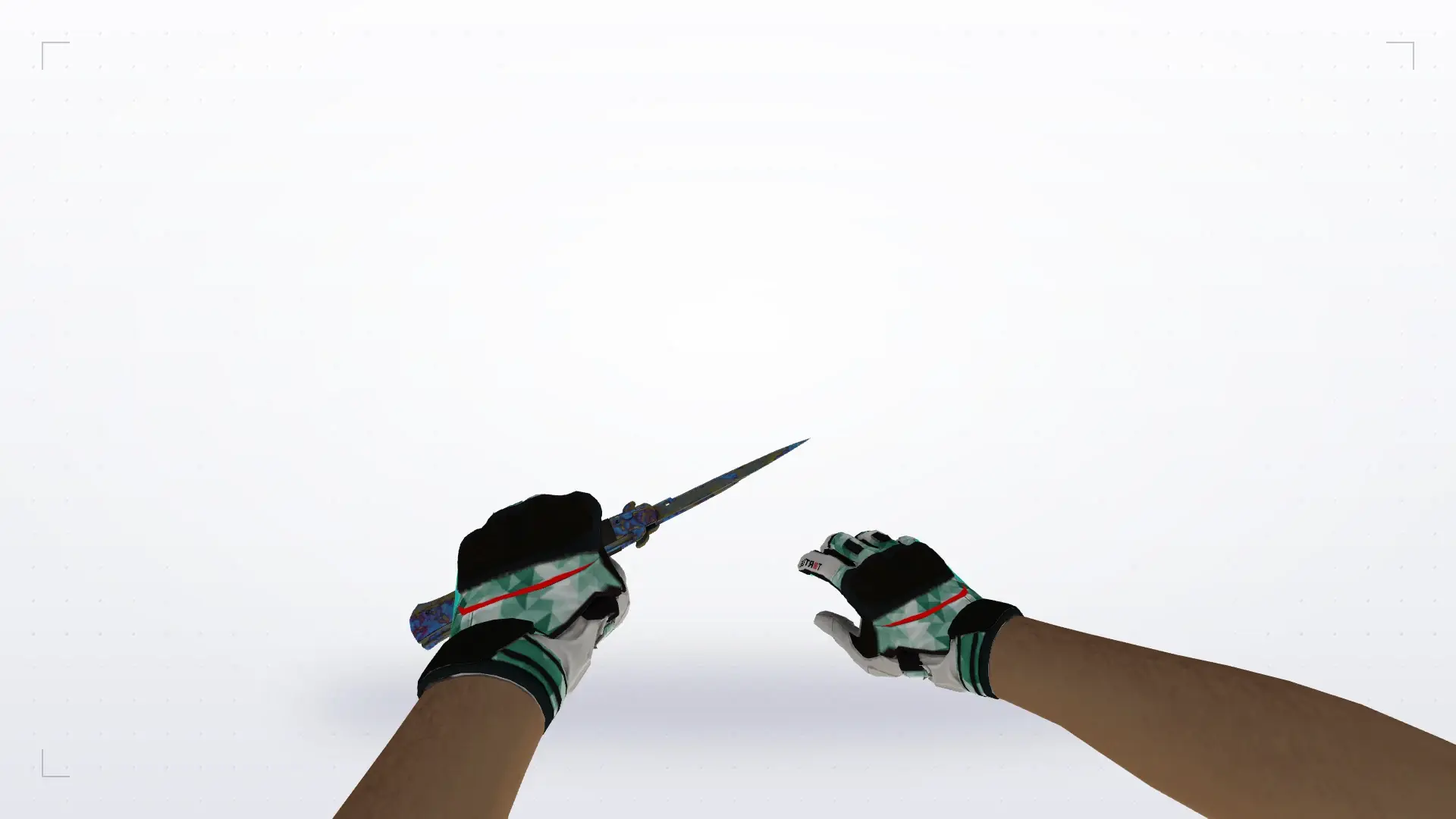 Stiletto Case Handened — Moto Gloves Spearmint Pack — first person