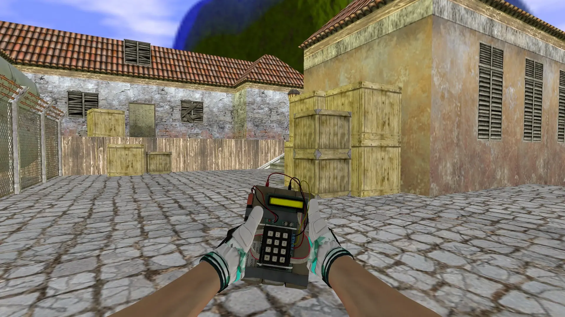 C4 — Moto Gloves Spearmint Pack — de_inferno (first person)