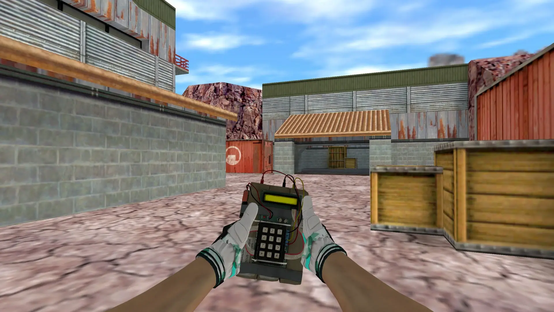 C4 — Moto Gloves Spearmint Pack — de_nuke (first person)