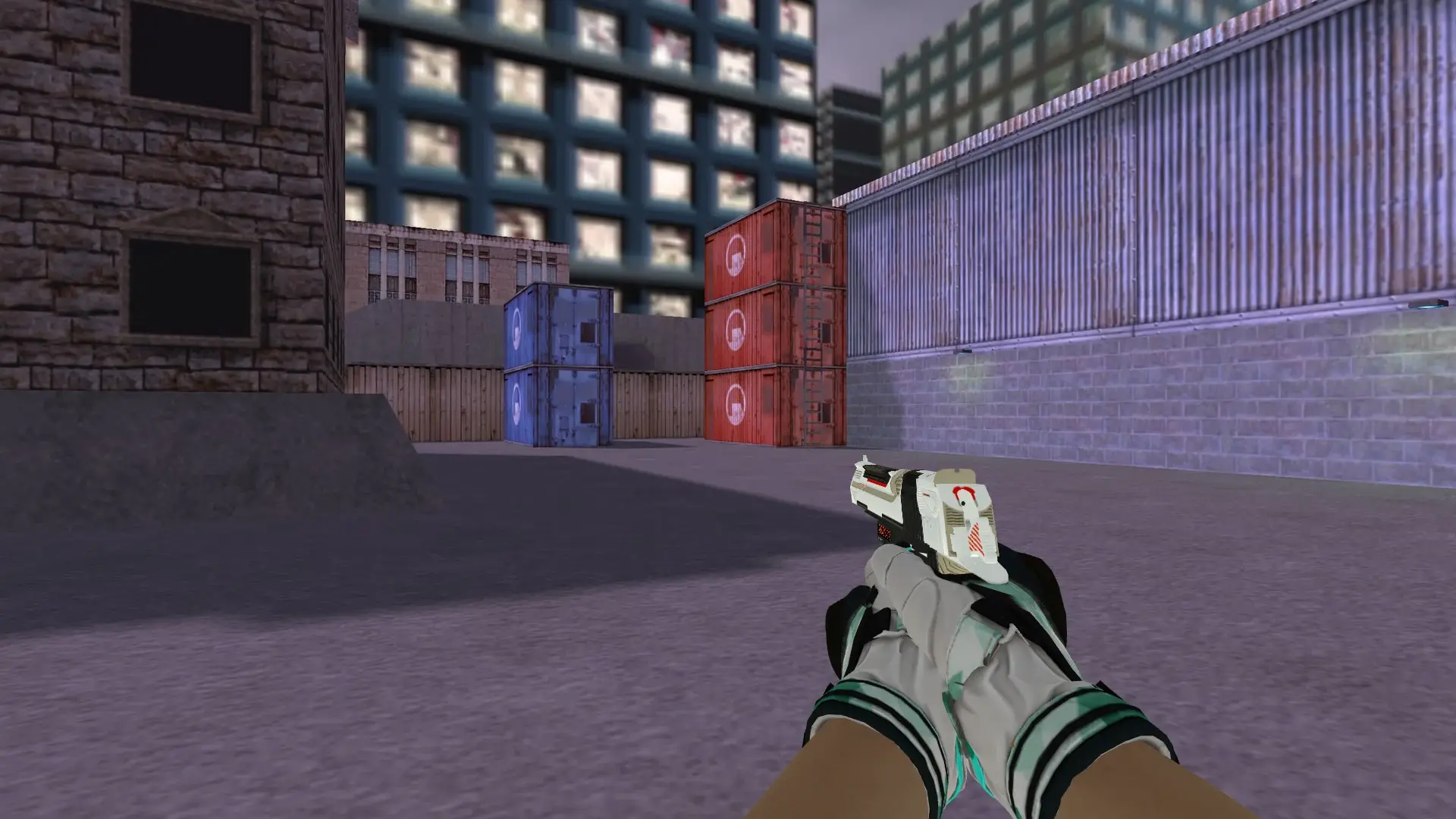 Desert Eagle — Moto Gloves Spearmint Pack — cs_assault (first person)