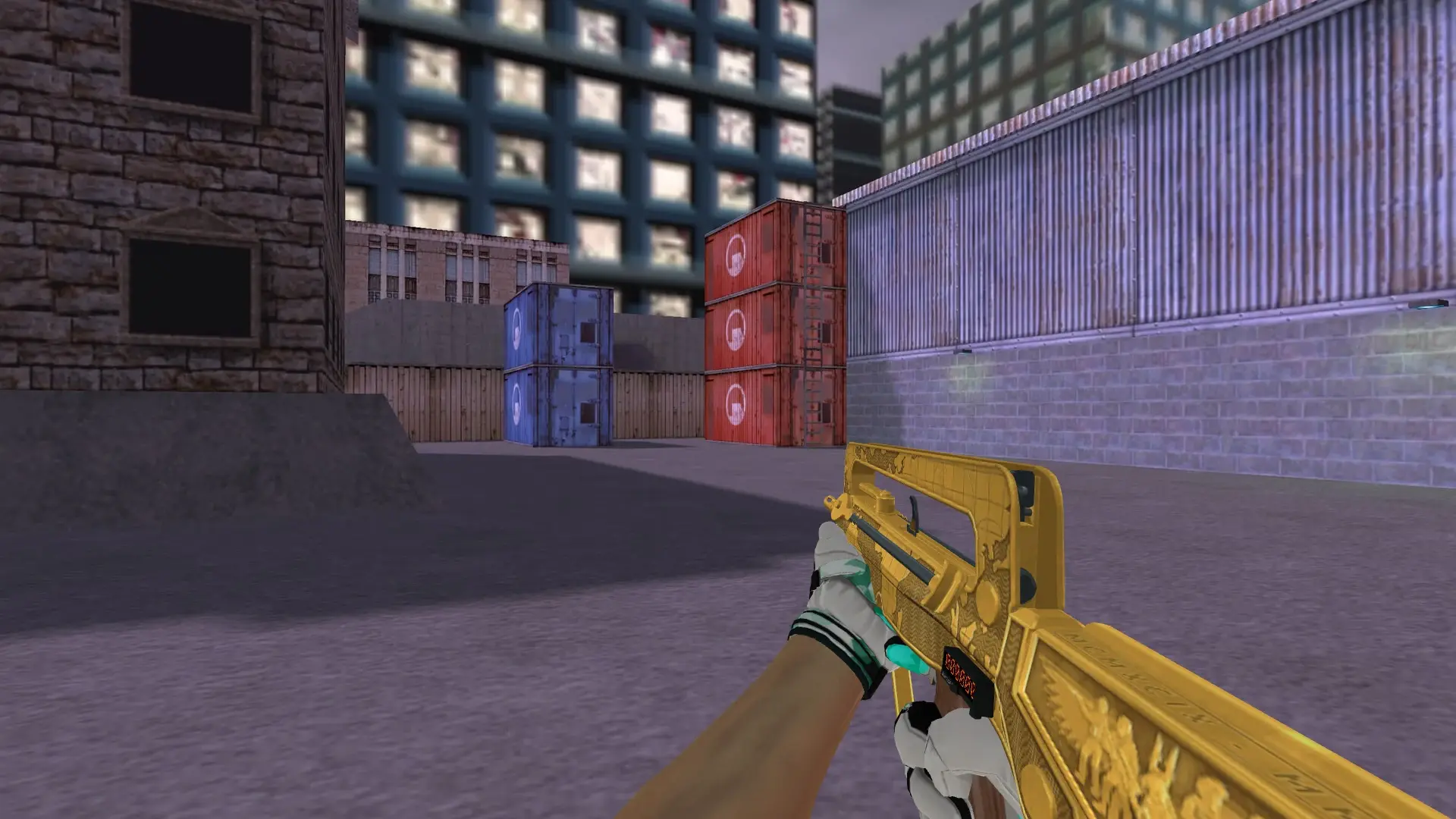 FAMAS — Moto Gloves Spearmint Pack — cs_assault (first person)