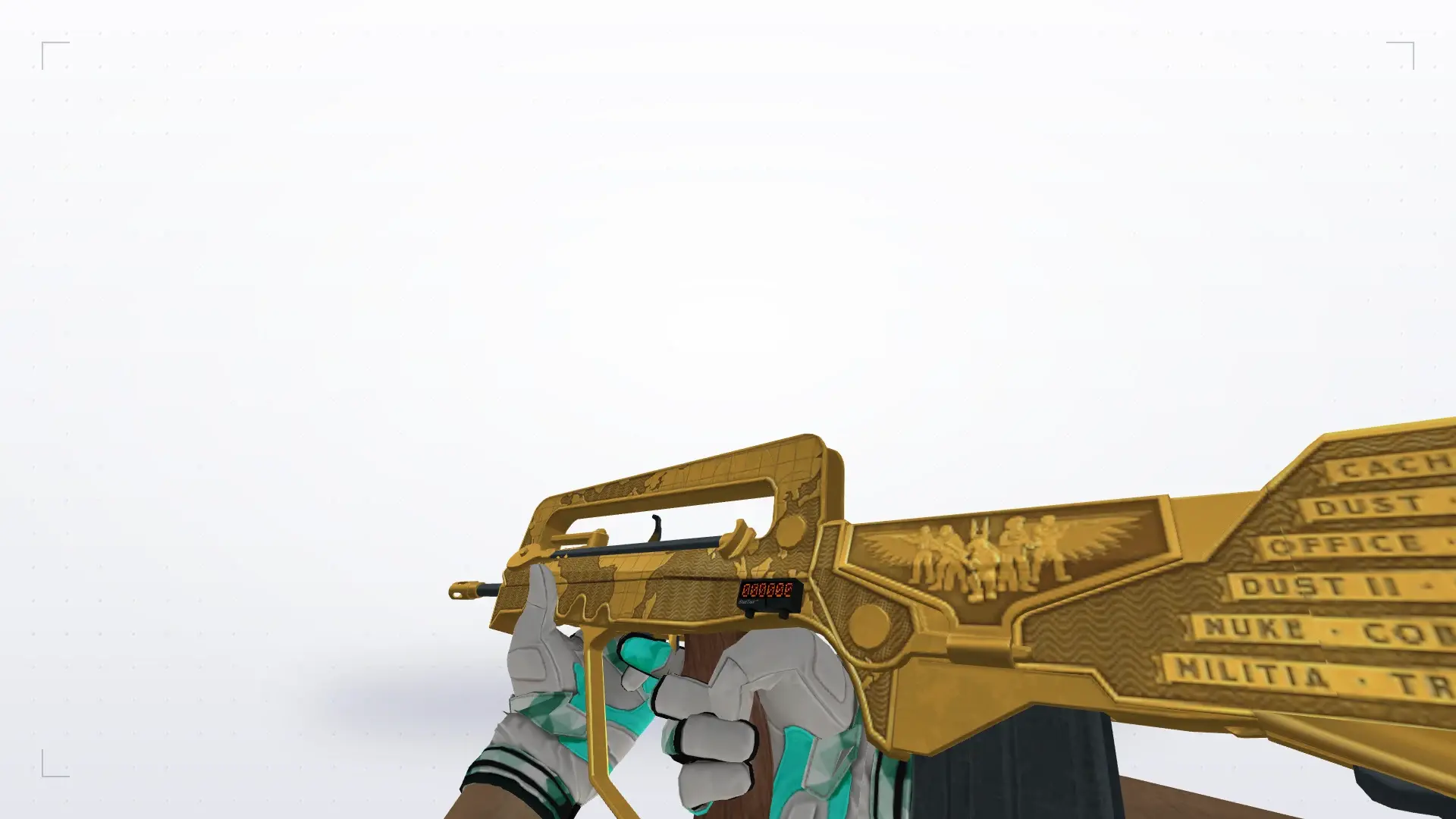 FAMAS — Moto Gloves Spearmint Pack — first person