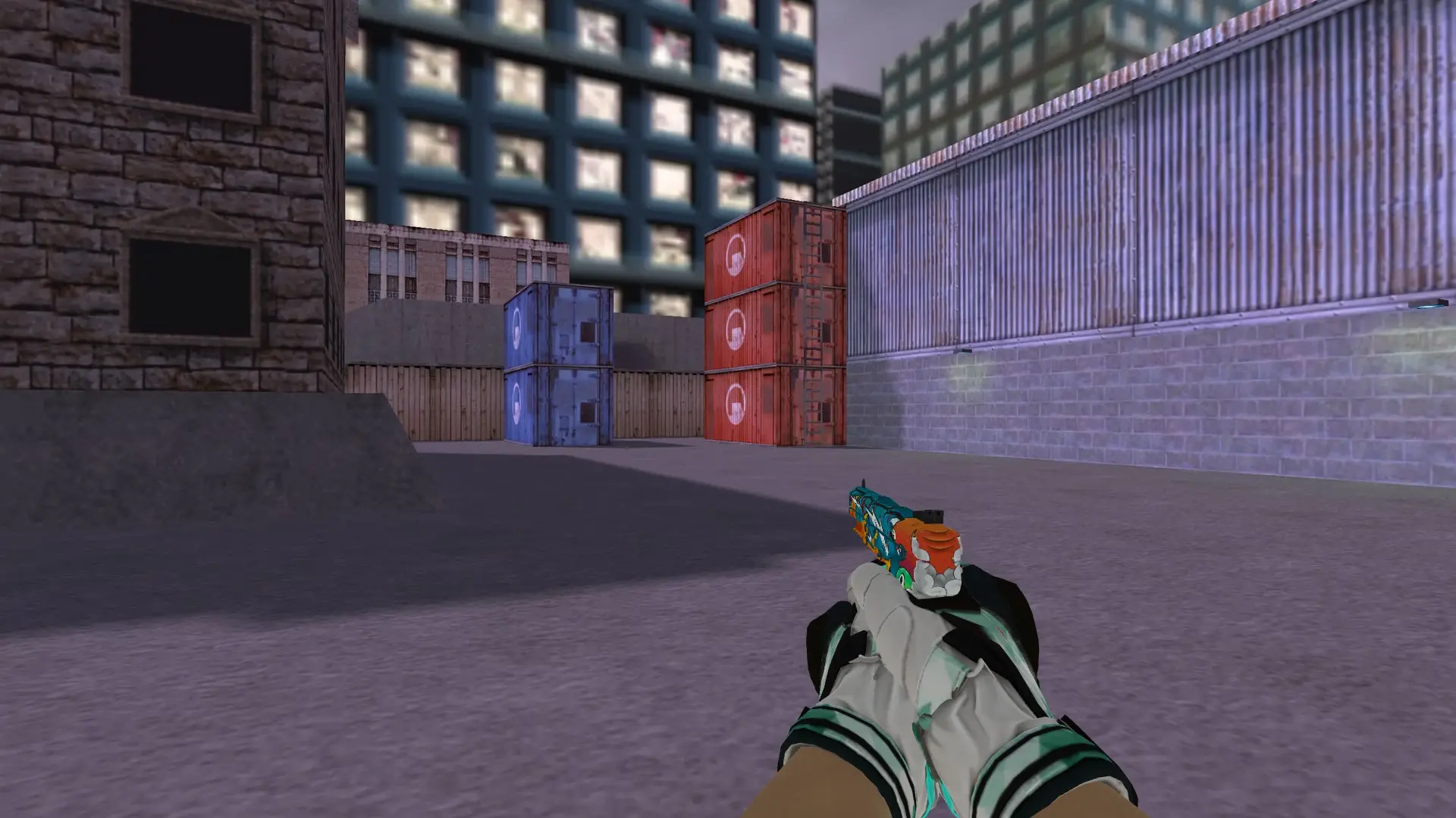 Five-SeveN — Moto Gloves Spearmint Pack — cs_assault (first person)
