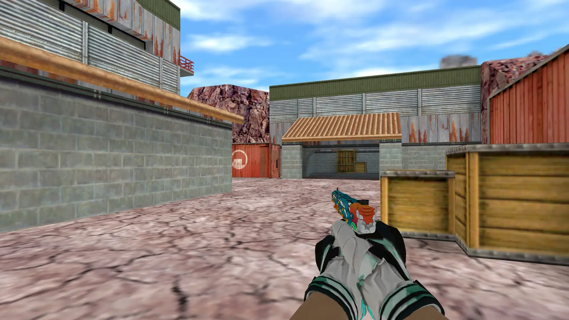 Five-SeveN — Moto Gloves Spearmint Pack — de_nuke (first person)