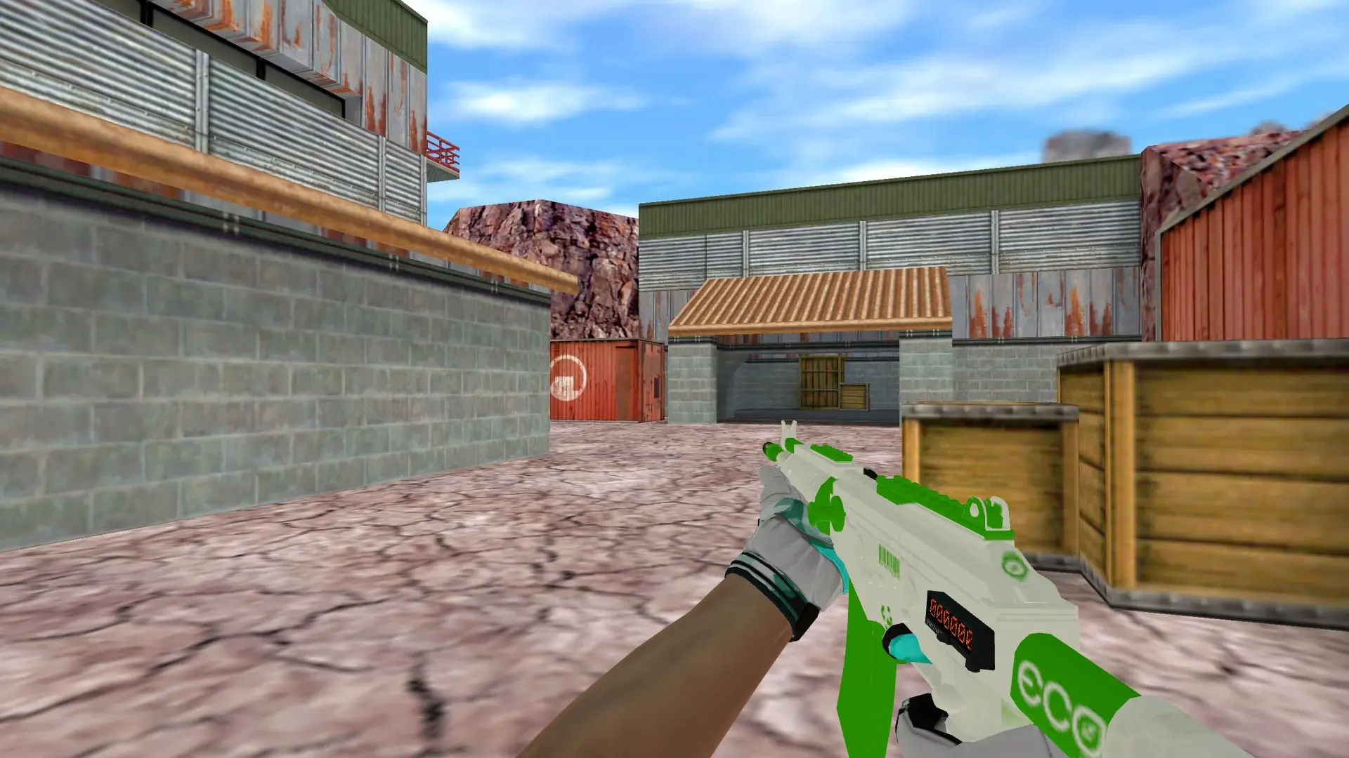 Galil AR — Moto Gloves Spearmint Pack — de_nuke (first person)