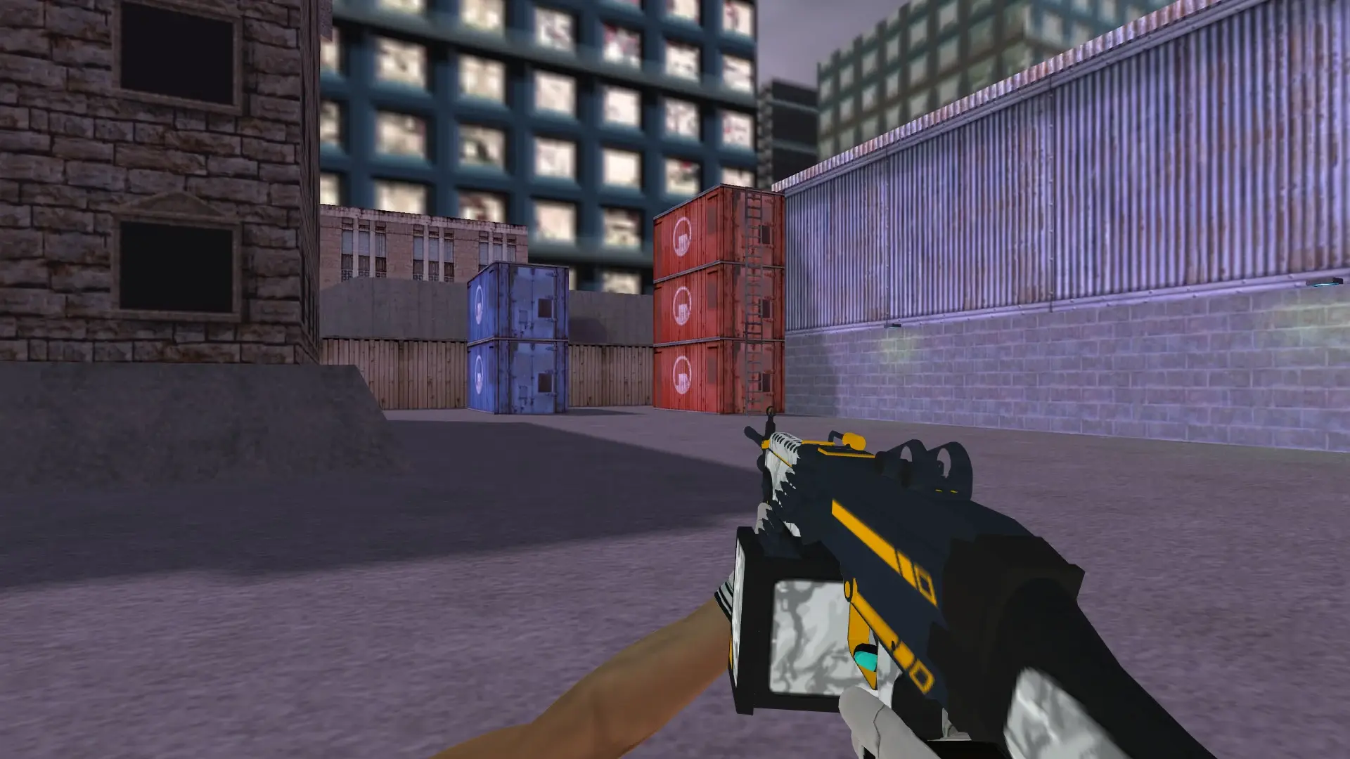 M249 — Moto Gloves Spearmint Pack — cs_assault (first person)