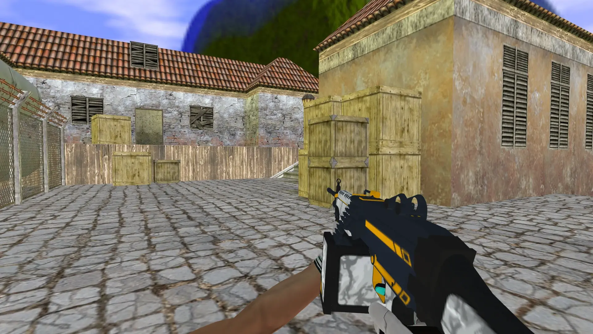 M249 — Moto Gloves Spearmint Pack — de_inferno (first person)
