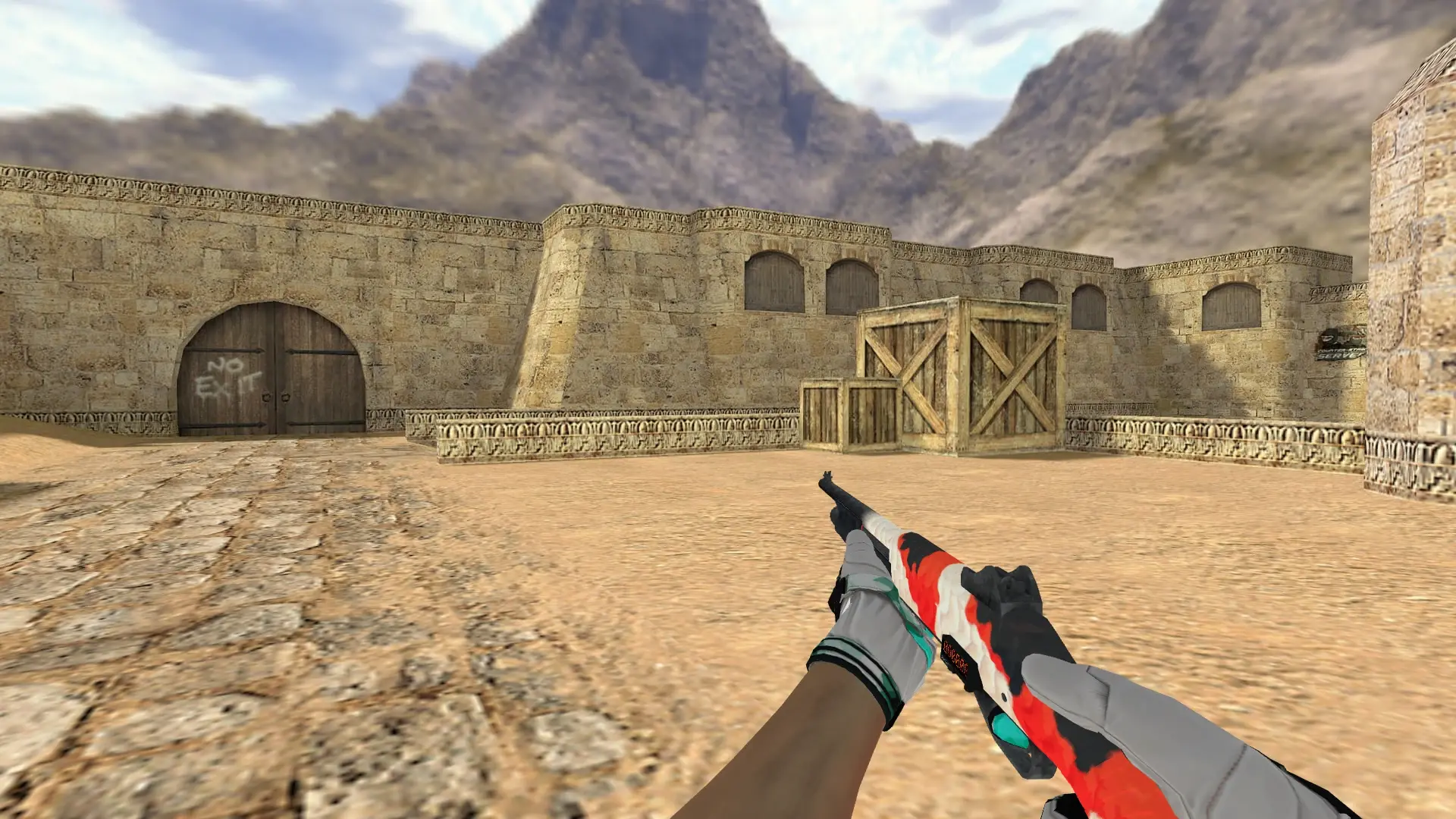 M3 — Moto Gloves Spearmint Pack — de_dust2 (first person)