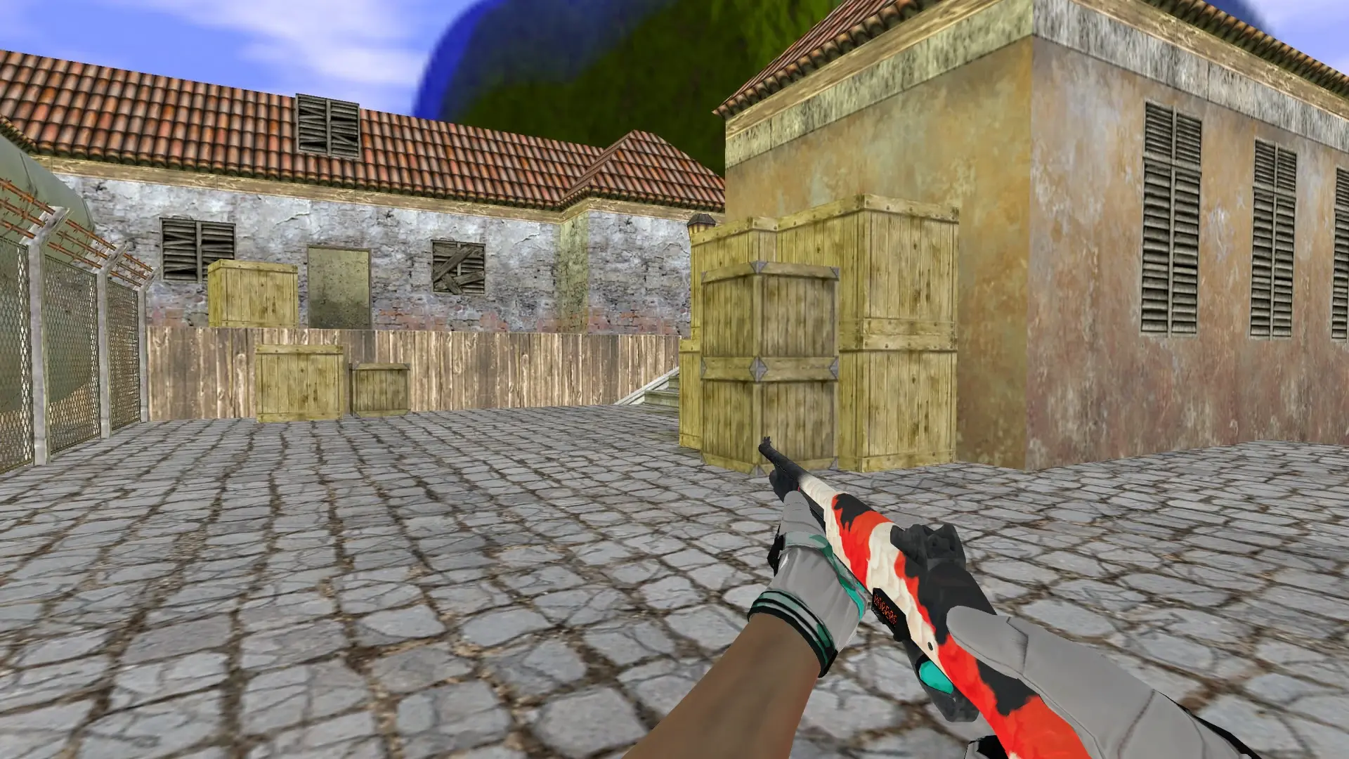 M3 — Moto Gloves Spearmint Pack — de_inferno (first person)