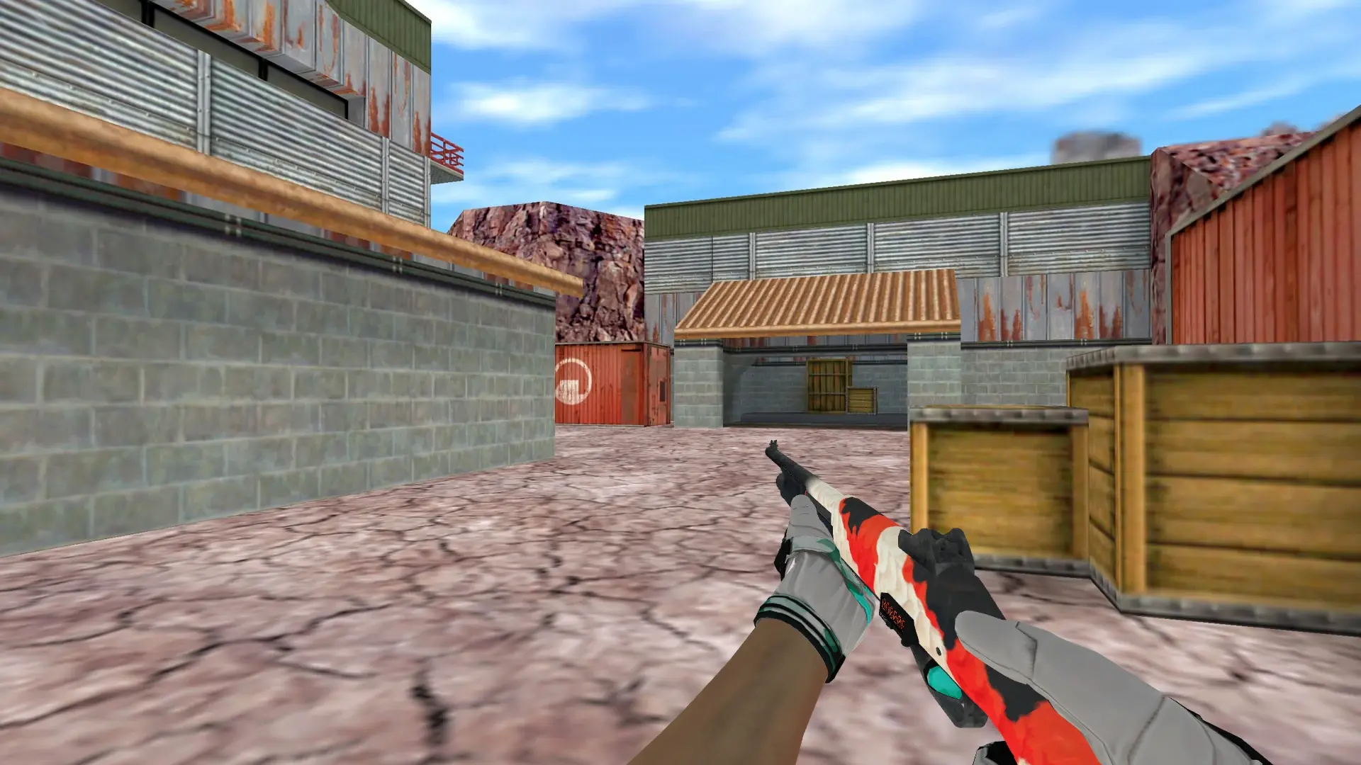 M3 — Moto Gloves Spearmint Pack — de_nuke (first person)