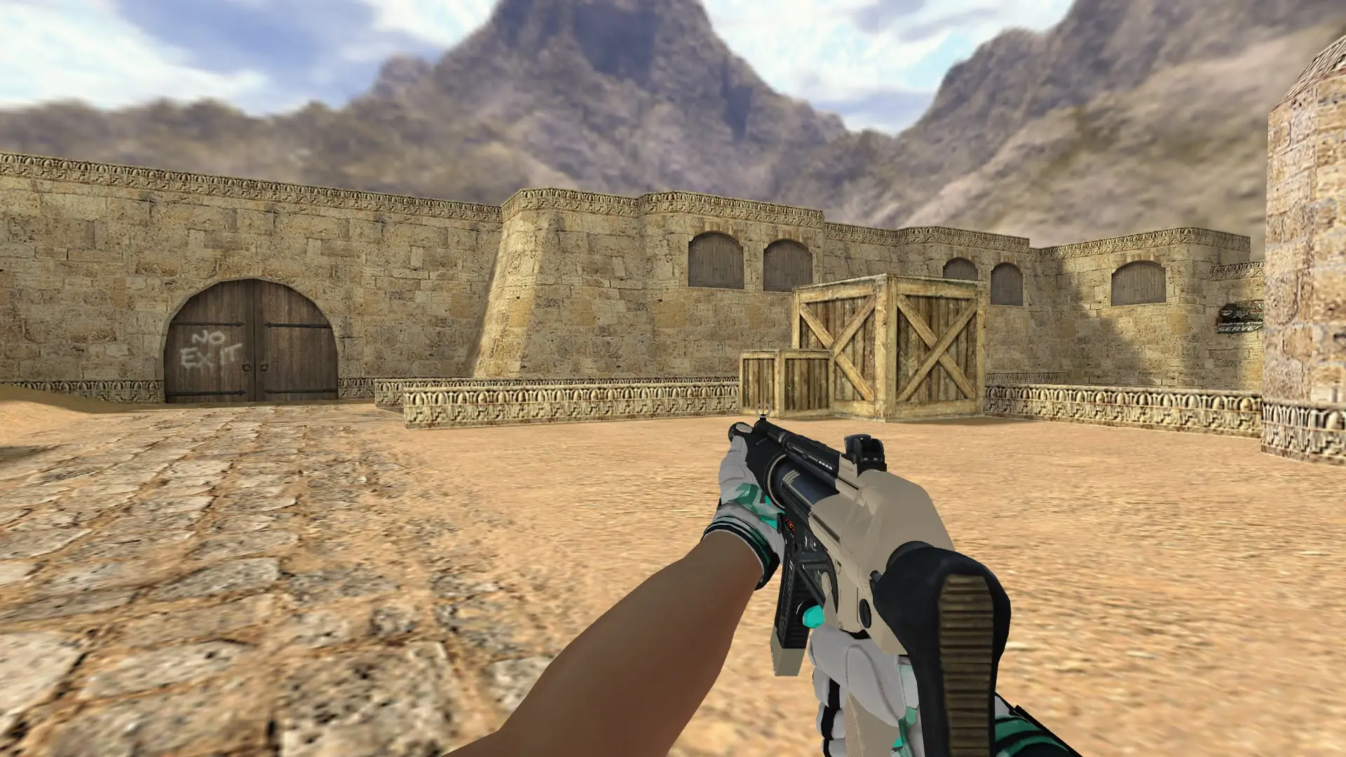 MP5 — Moto Gloves Spearmint Pack — de_dust2 (first person)