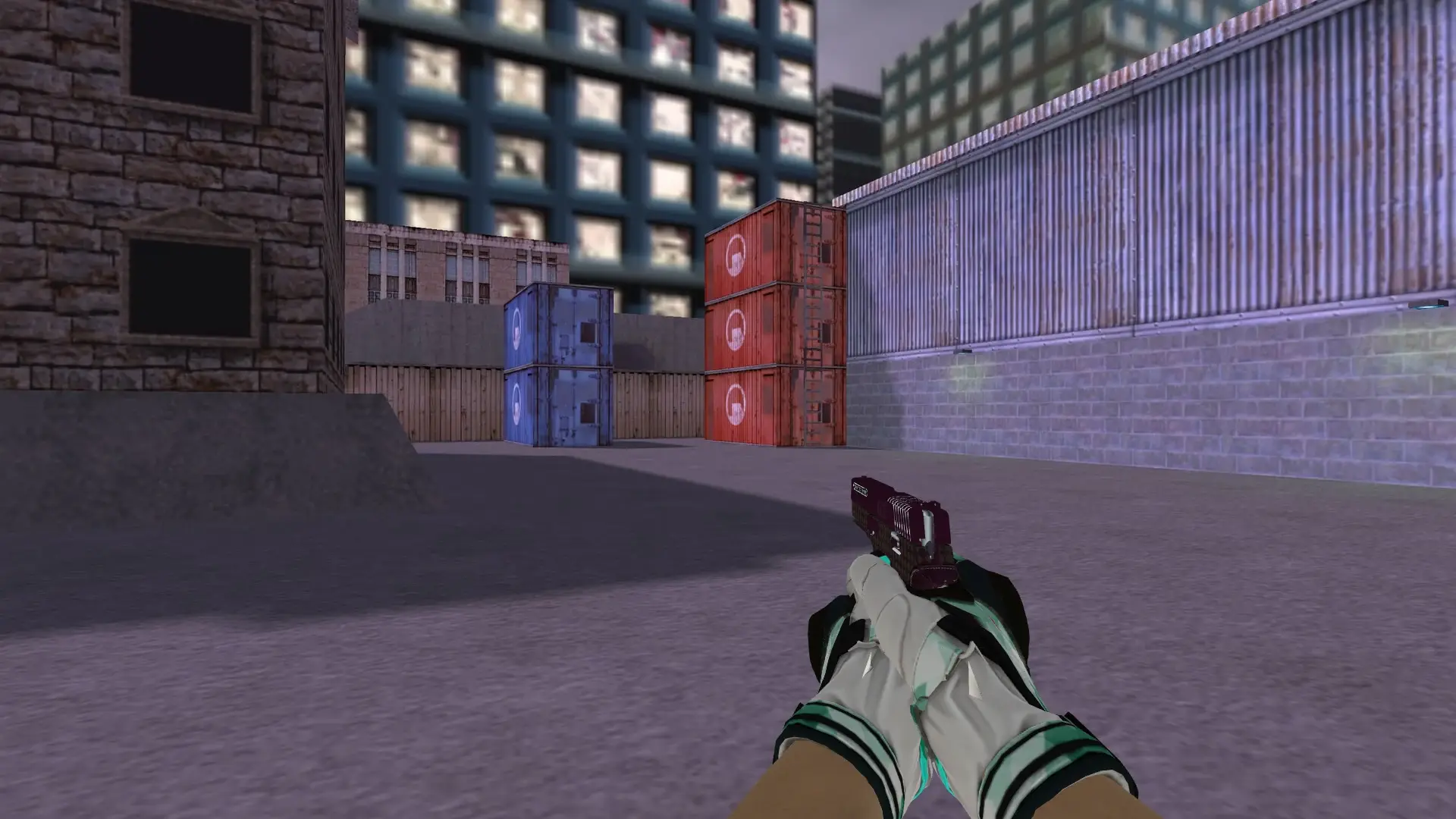 P228 — Moto Gloves Spearmint Pack — cs_assault (first person)