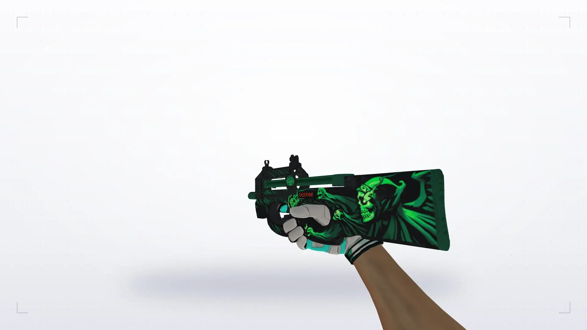 P90 — Moto Gloves Spearmint Pack — first person