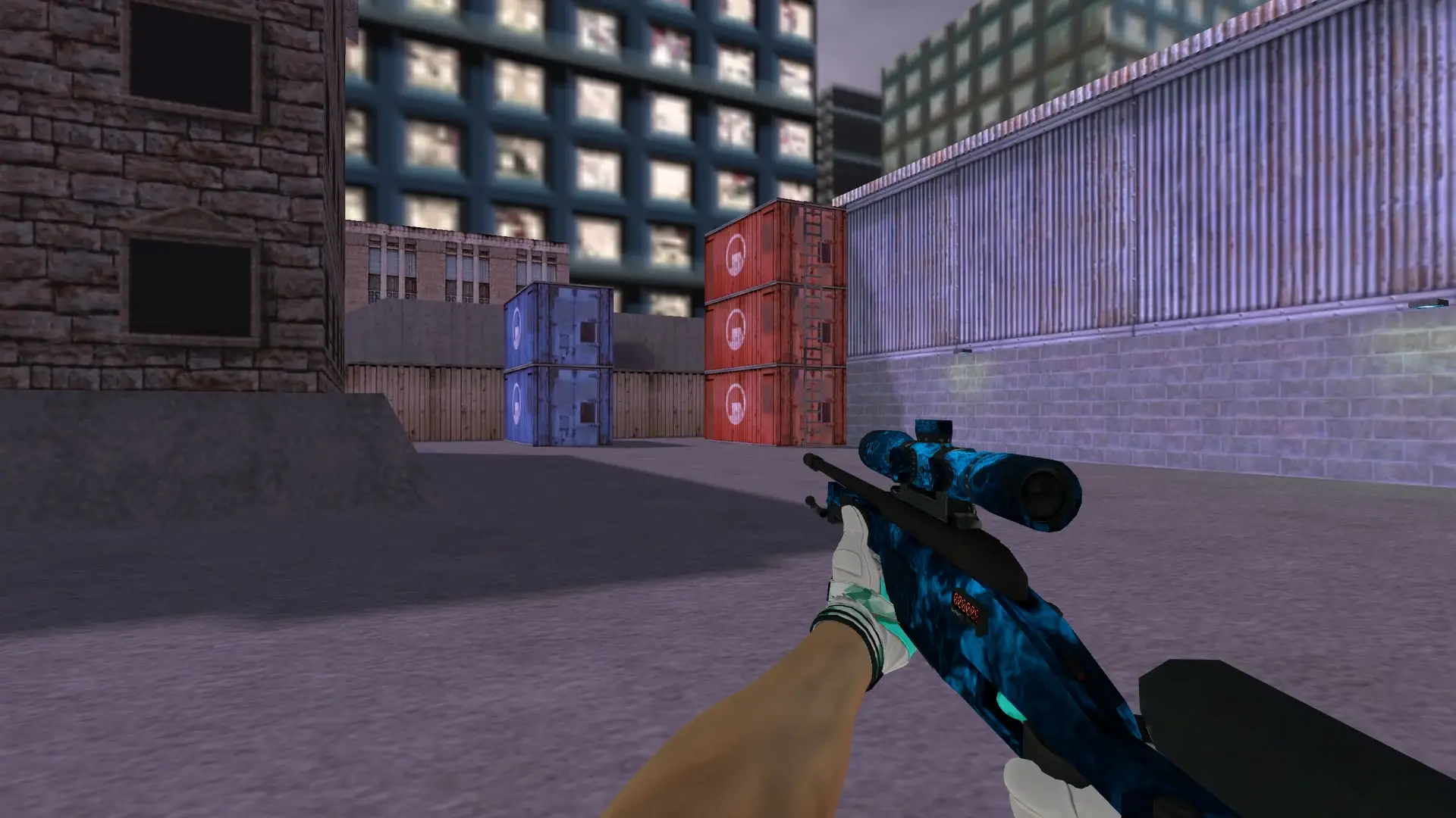 Scout — Moto Gloves Spearmint Pack — cs_assault (first person)