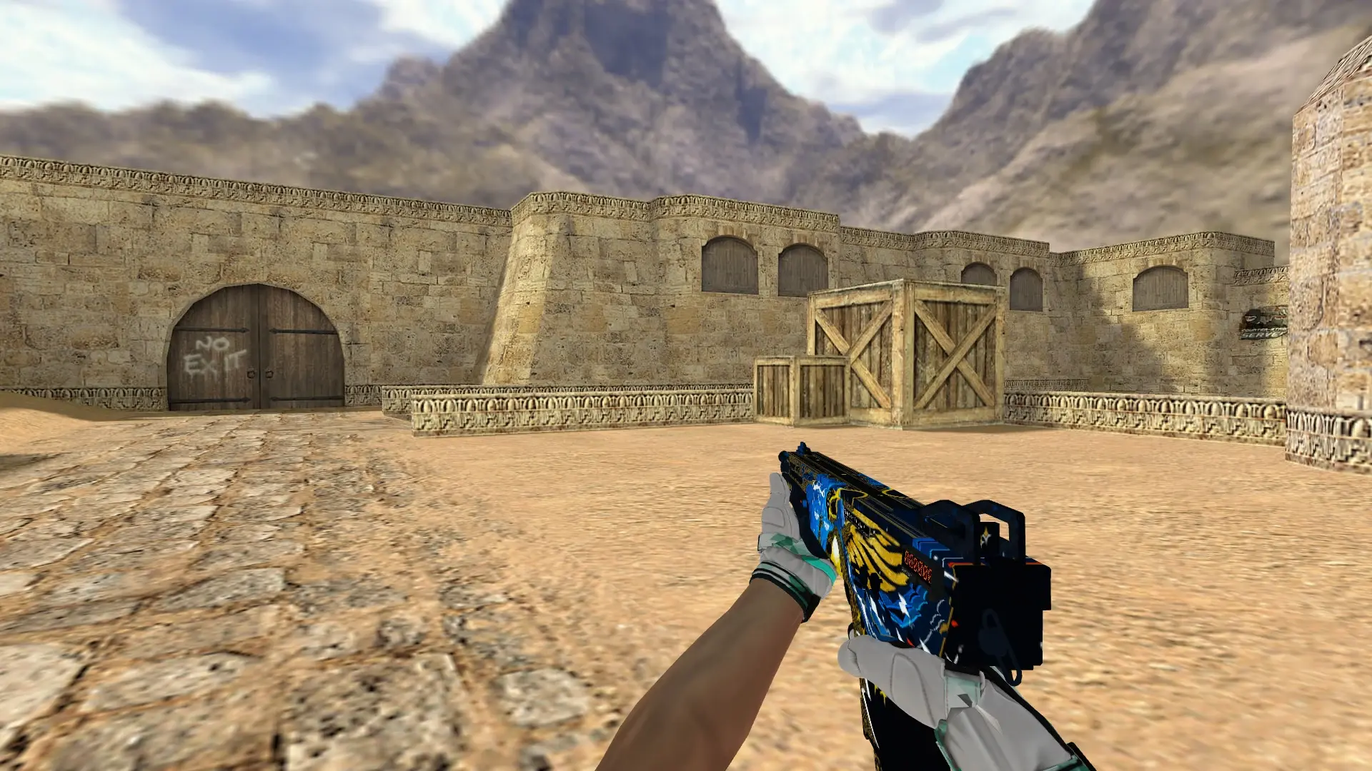 XM1014 — Moto Gloves Spearmint Pack — de_dust2 (first person)