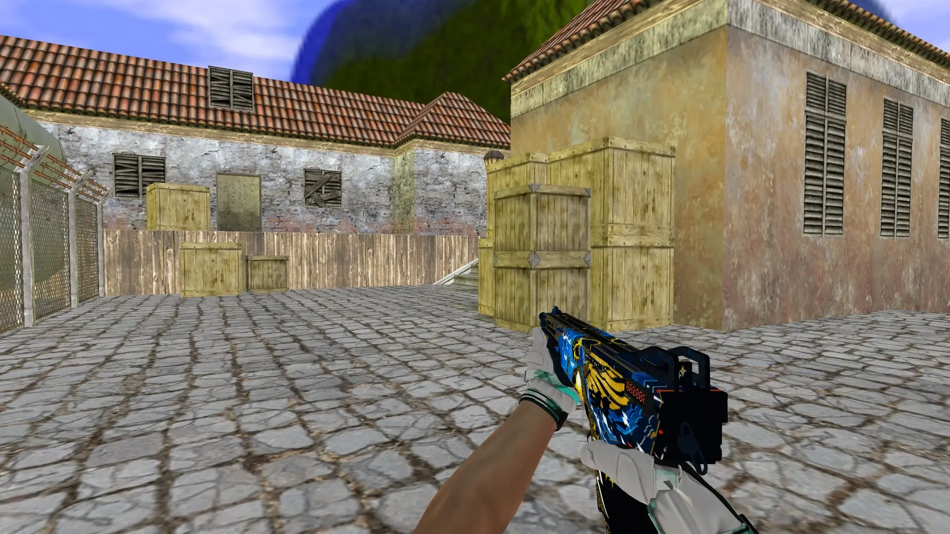 XM1014 — Moto Gloves Spearmint Pack — de_inferno (first person)