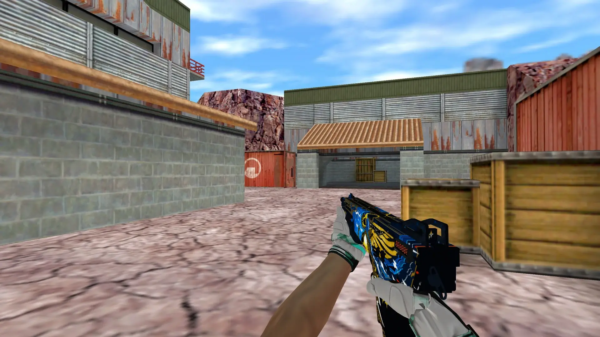 XM1014 — Moto Gloves Spearmint Pack — de_nuke (first person)