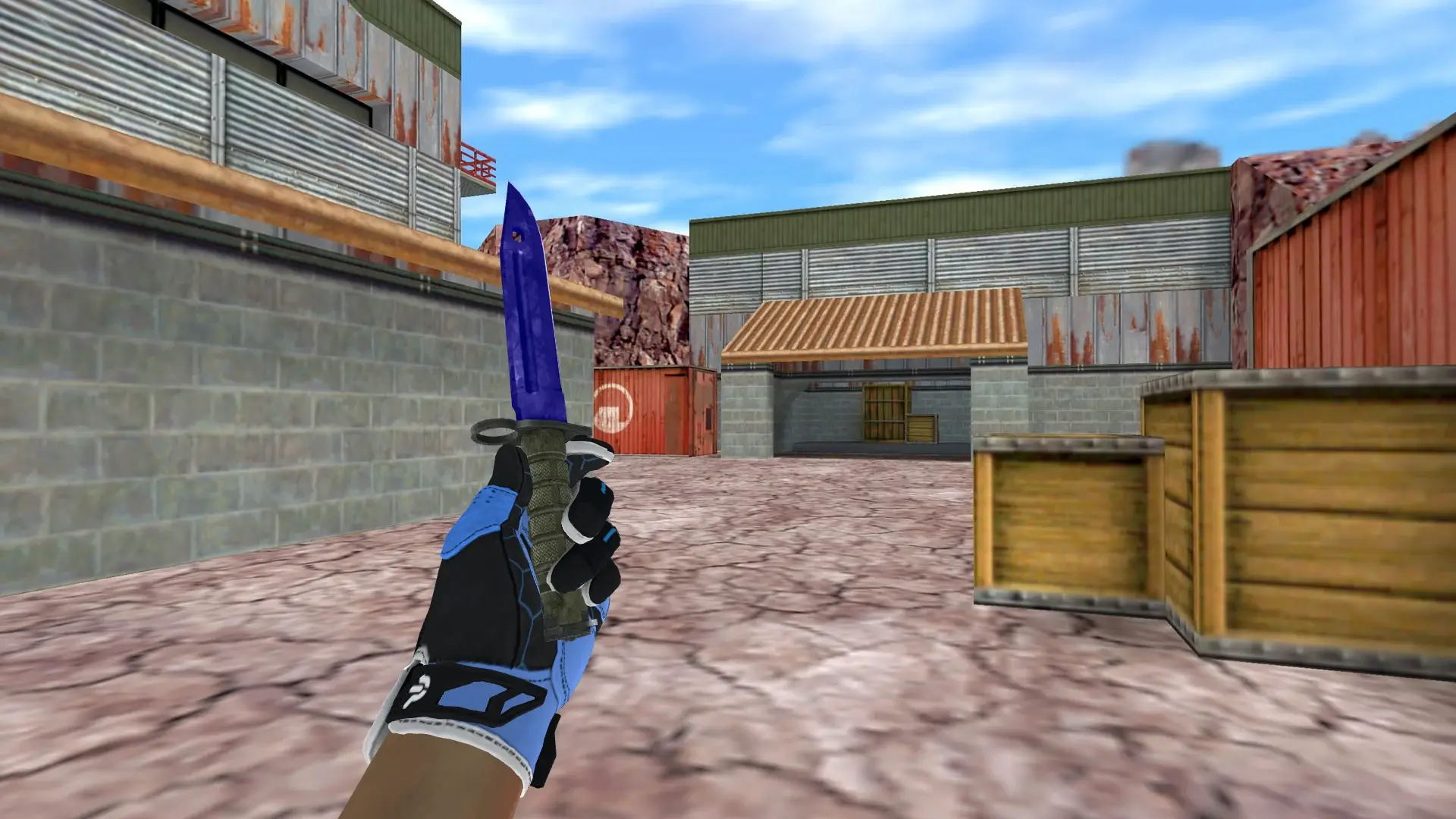 Bayonet Sapphire — Sport Gloves Superconductor Pack — de_nuke (first person)