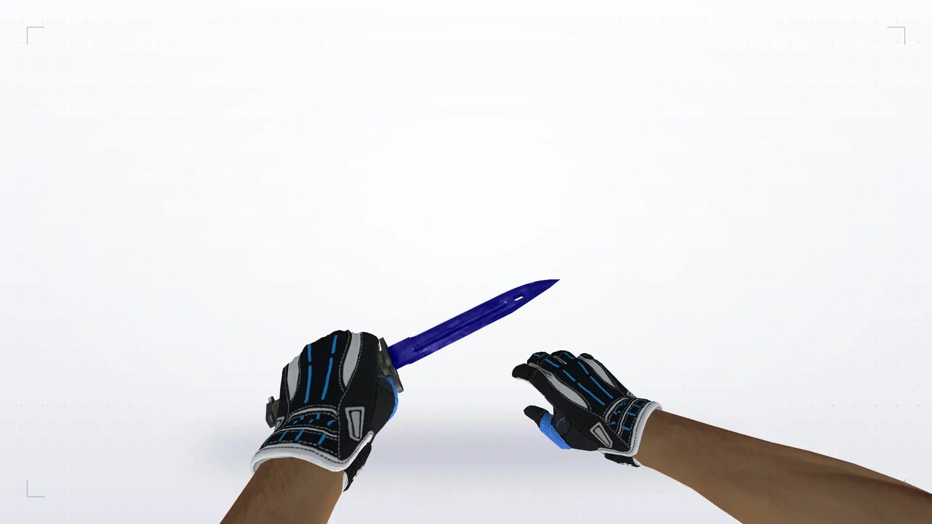 Bayonet Sapphire — Sport Gloves Superconductor Pack — first person