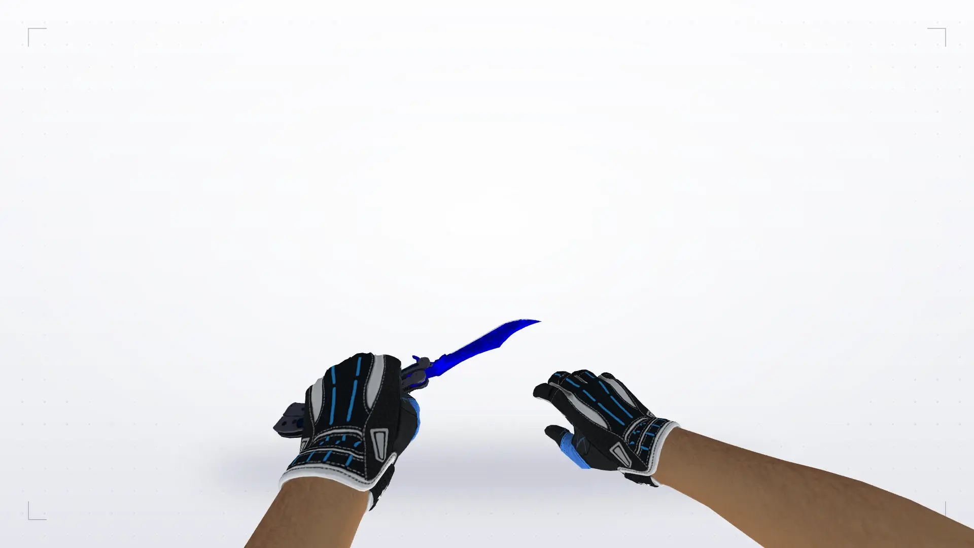Butterfly Sapphire — Sport Gloves Superconductor Pack — first person