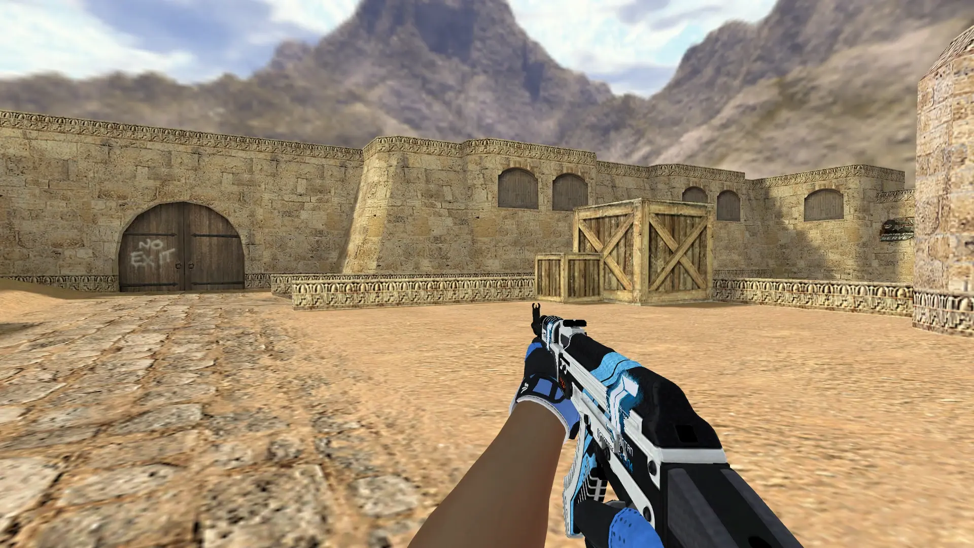 AK-47 — Sport Gloves Superconductor Pack — de_dust2 (first person)