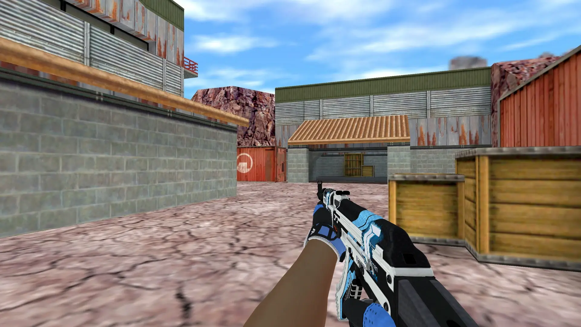 AK-47 — Sport Gloves Superconductor Pack — de_nuke (first person)