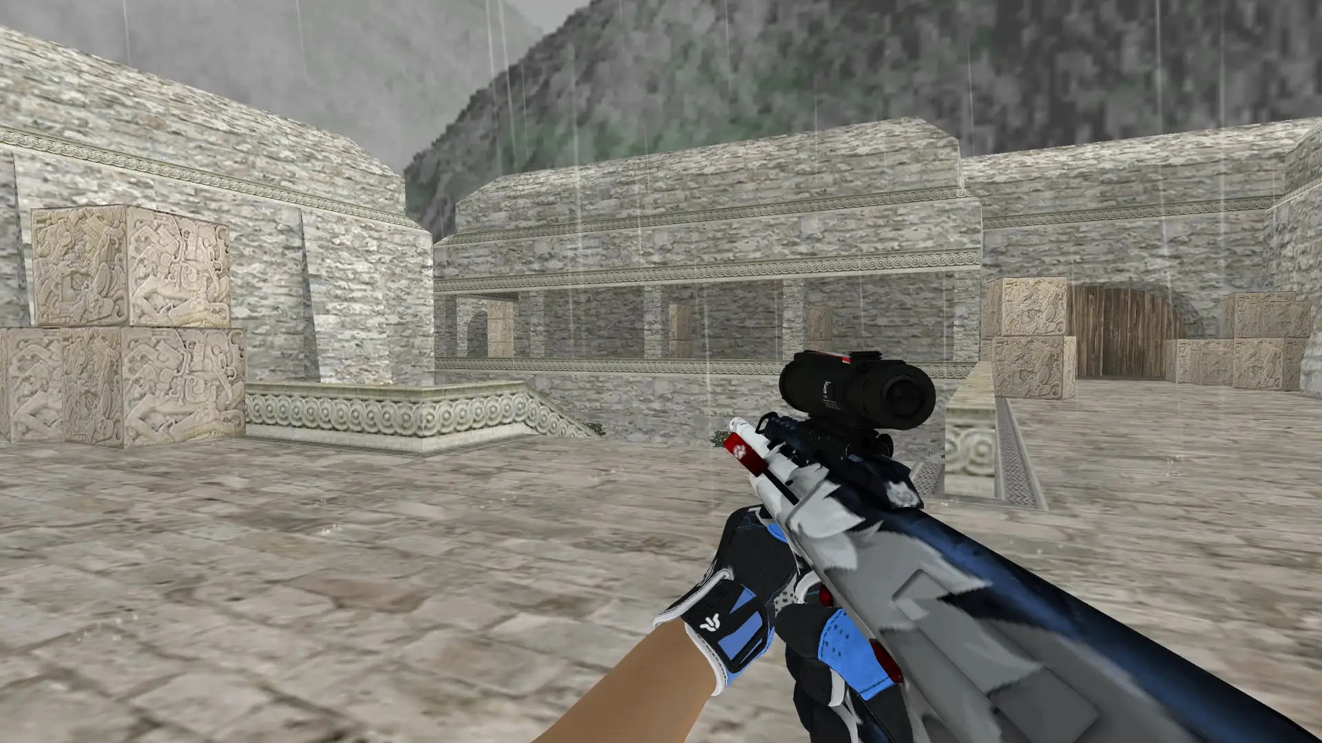 AUG — Sport Gloves Superconductor Pack — de_aztec (first person)