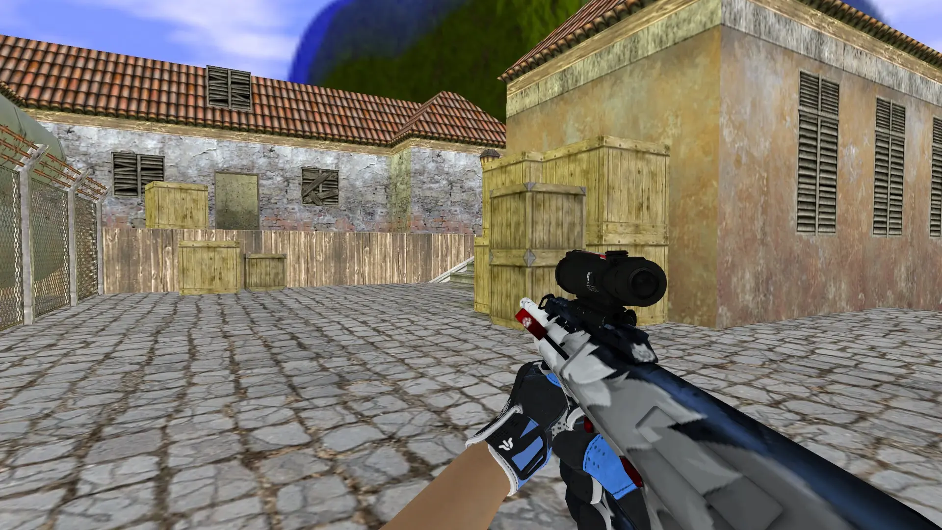 AUG — Sport Gloves Superconductor Pack — de_inferno (first person)