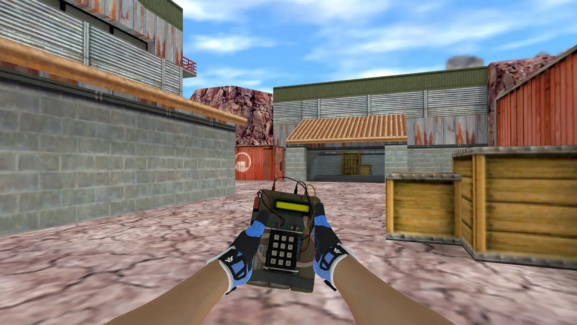 C4 — Sport Gloves Superconductor Pack — de_nuke (first person)