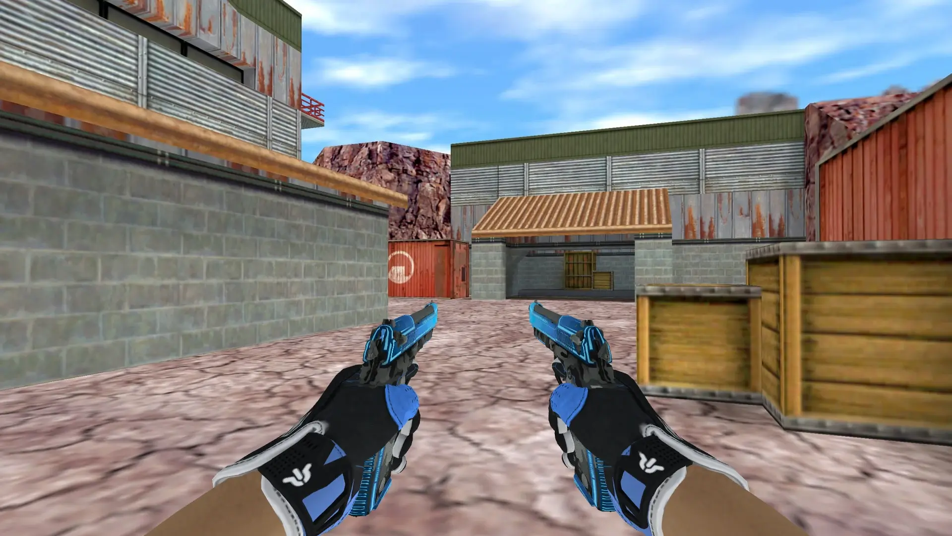 Dual Berettas — Sport Gloves Superconductor Pack — de_nuke (first person)