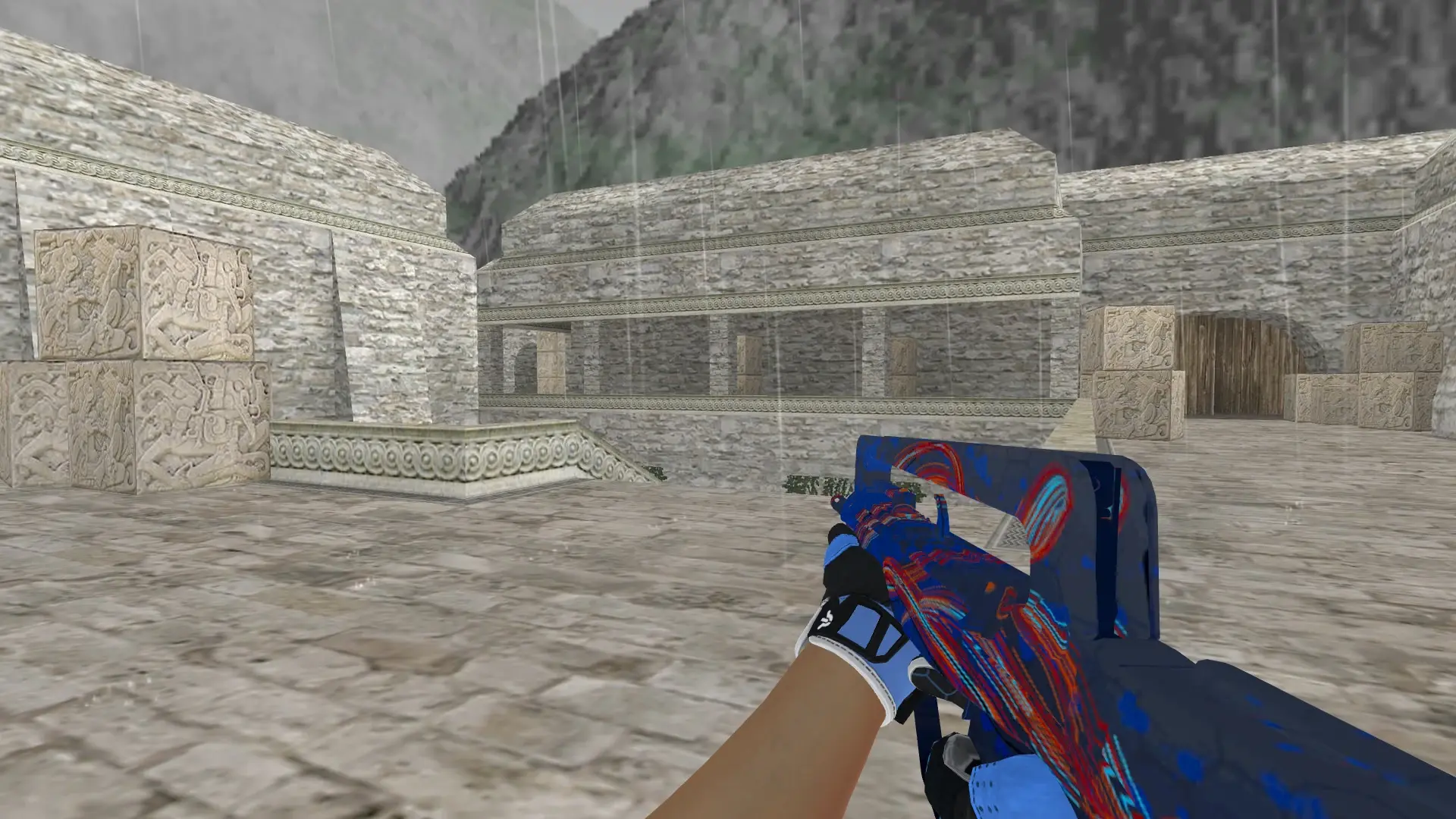 FAMAS — Sport Gloves Superconductor Pack — de_aztec (first person)