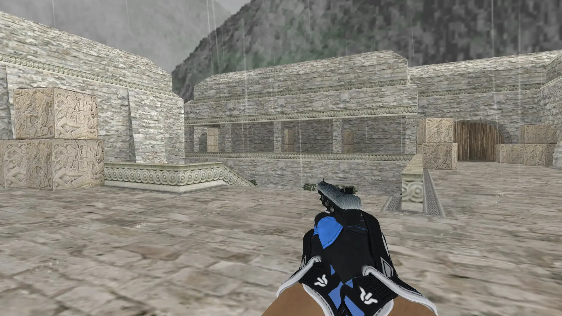 Five-SeveN — Sport Gloves Superconductor Pack — de_aztec (first person)