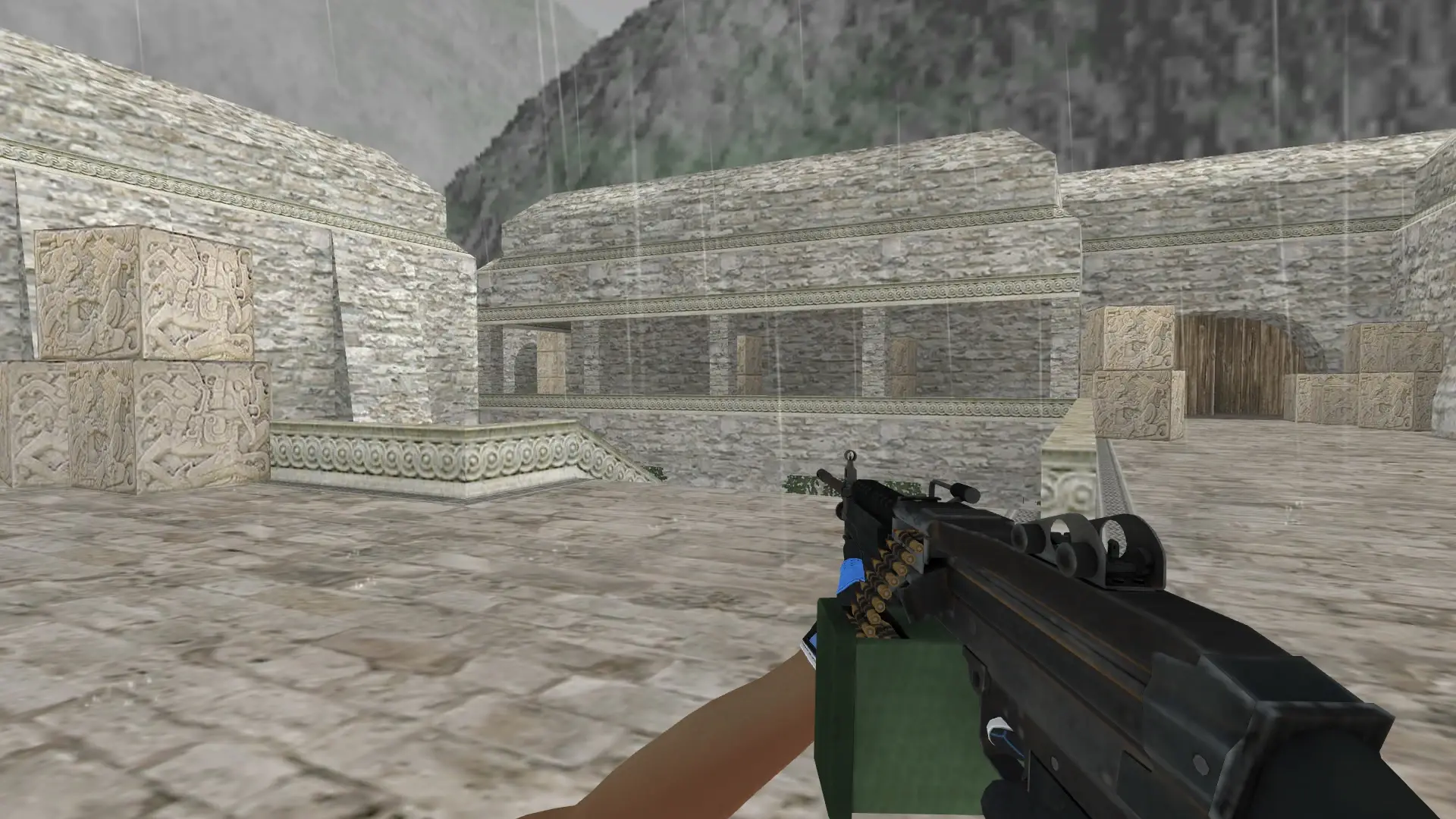 M249 — Sport Gloves Superconductor Pack — de_aztec (first person)