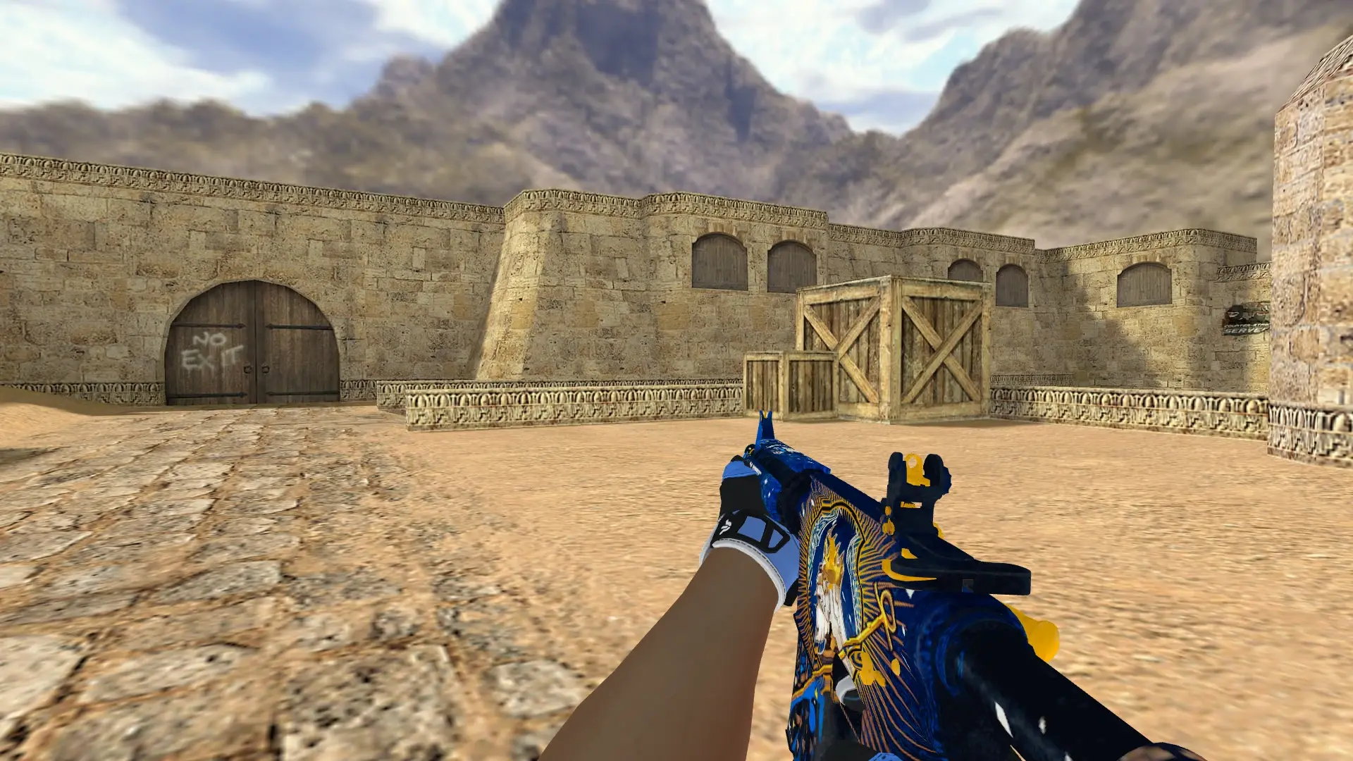 M4A1 — Sport Gloves Superconductor Pack — de_dust2 (first person)