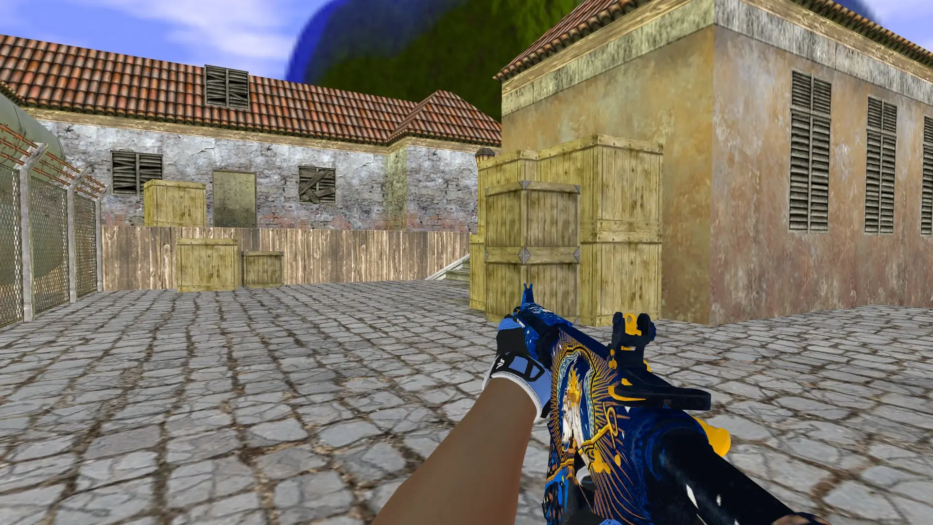 M4A1 — Sport Gloves Superconductor Pack — de_inferno (first person)