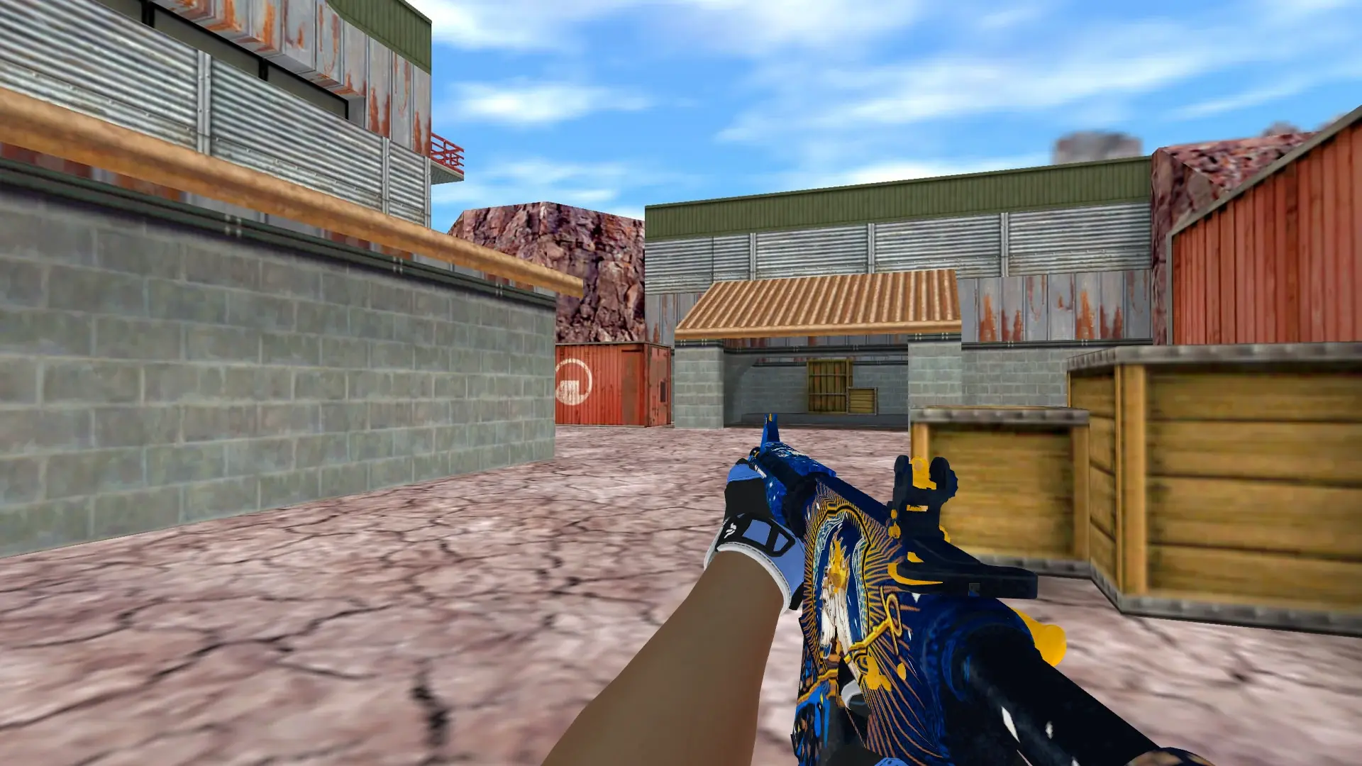 M4A1 — Sport Gloves Superconductor Pack — de_nuke (first person)