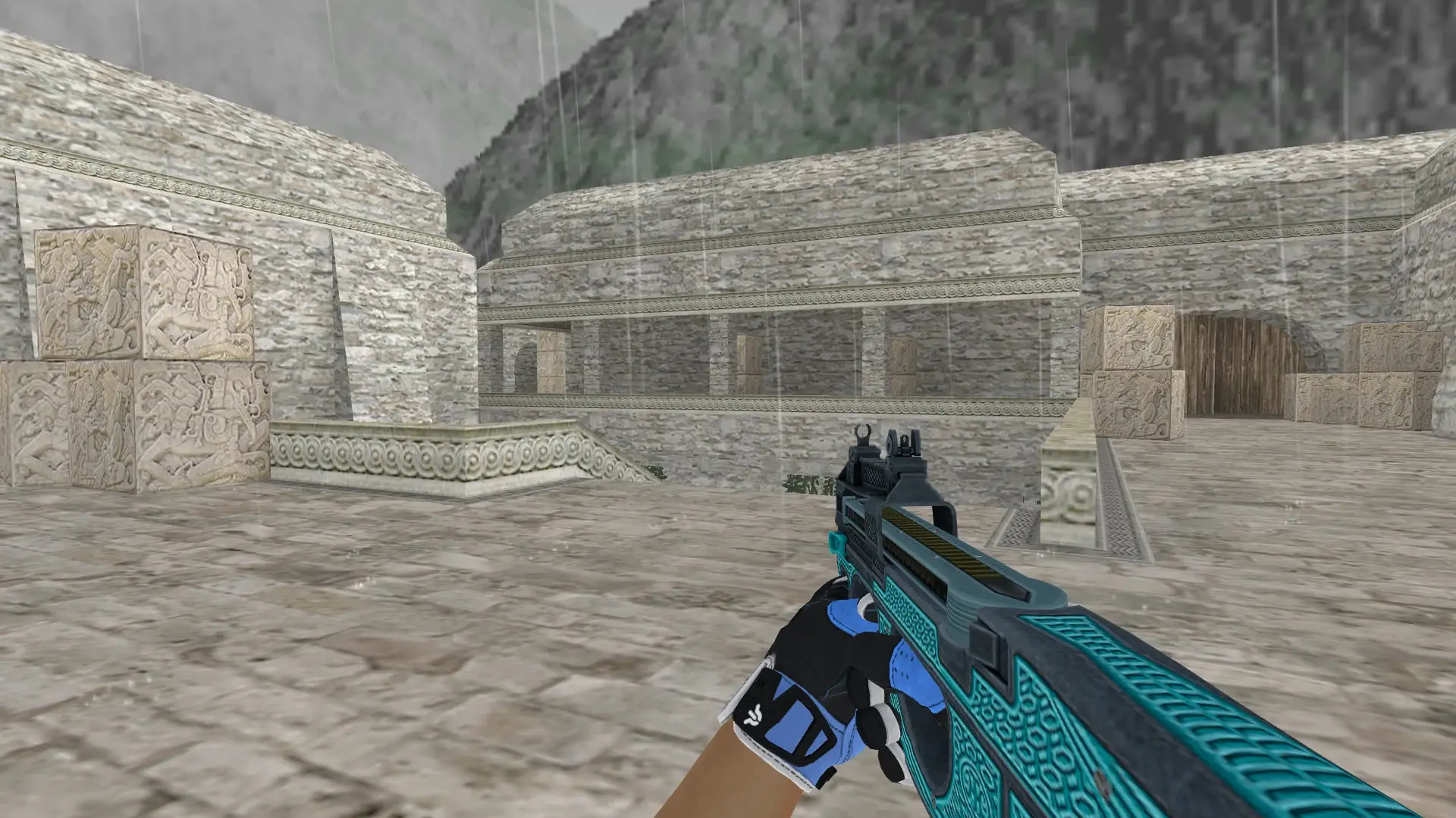 P90 — Sport Gloves Superconductor Pack — de_aztec (first person)