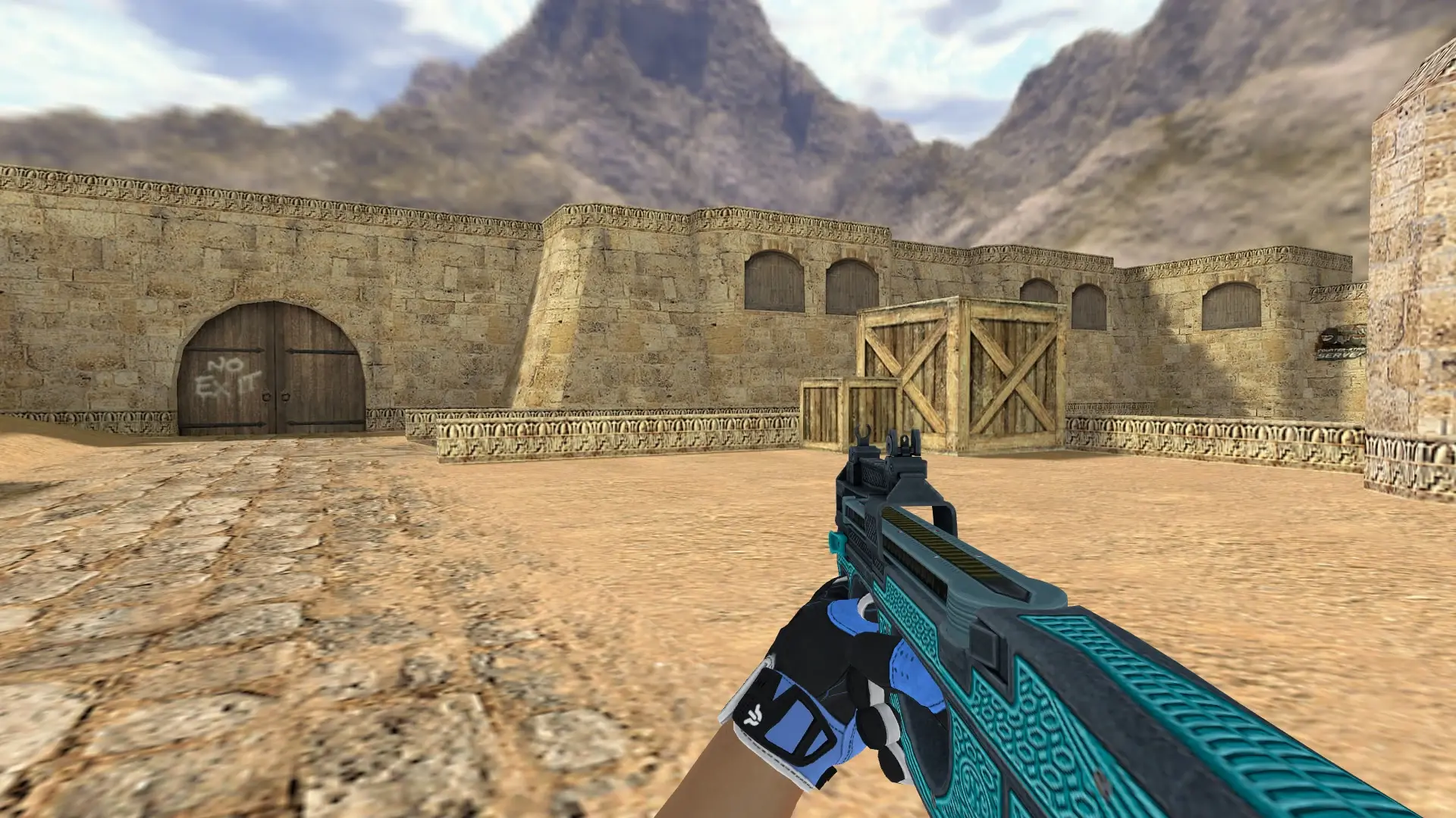P90 — Sport Gloves Superconductor Pack — de_dust2 (first person)