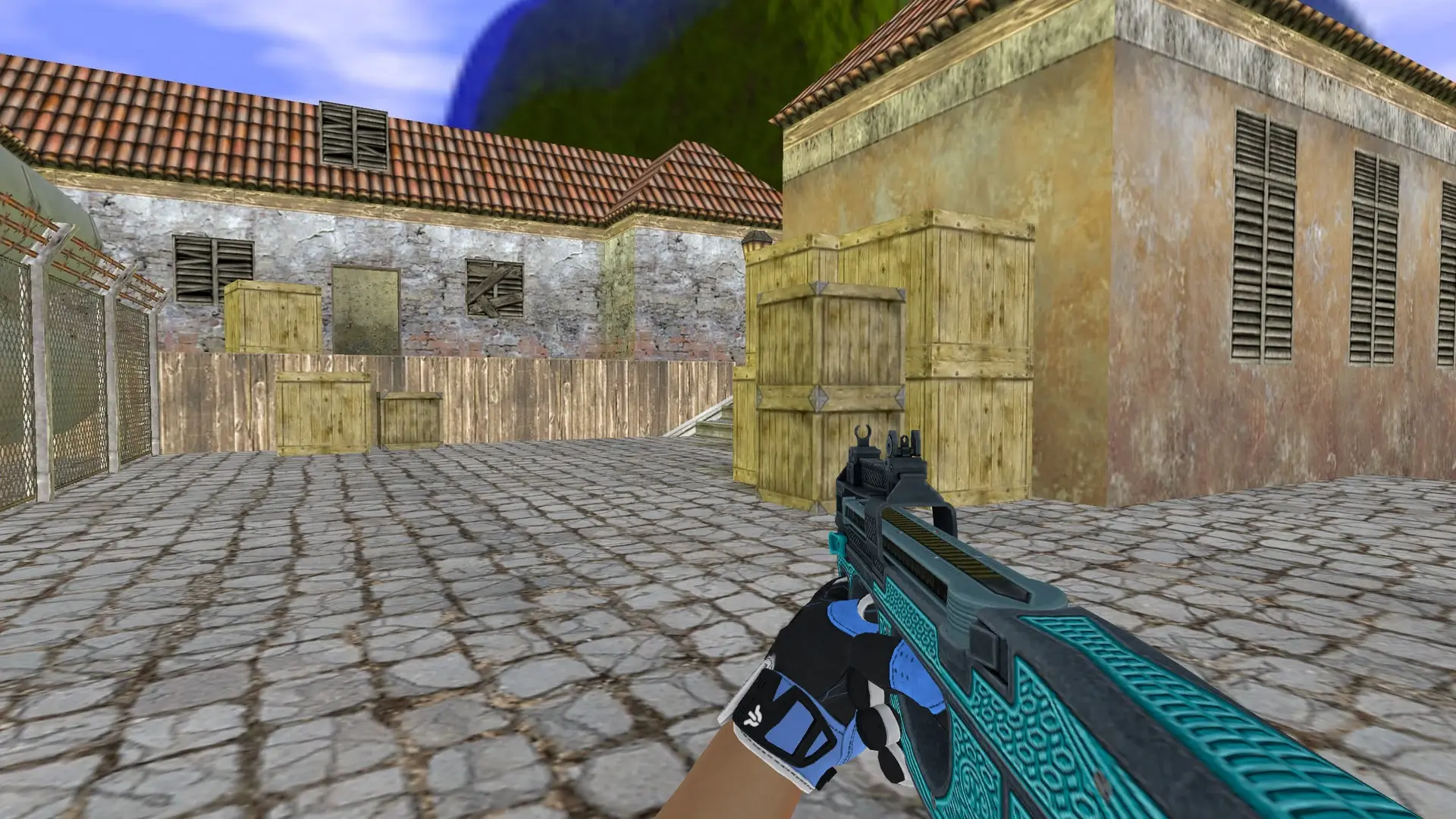 P90 — Sport Gloves Superconductor Pack — de_inferno (first person)