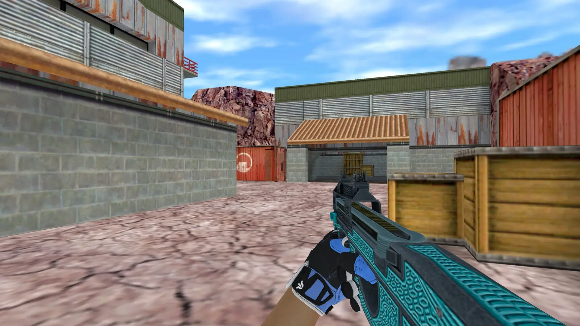 P90 — Sport Gloves Superconductor Pack — de_nuke (first person)