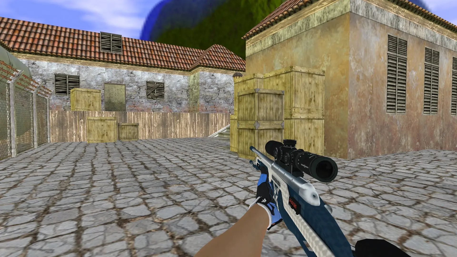 Scout — Sport Gloves Superconductor Pack — de_inferno (first person)