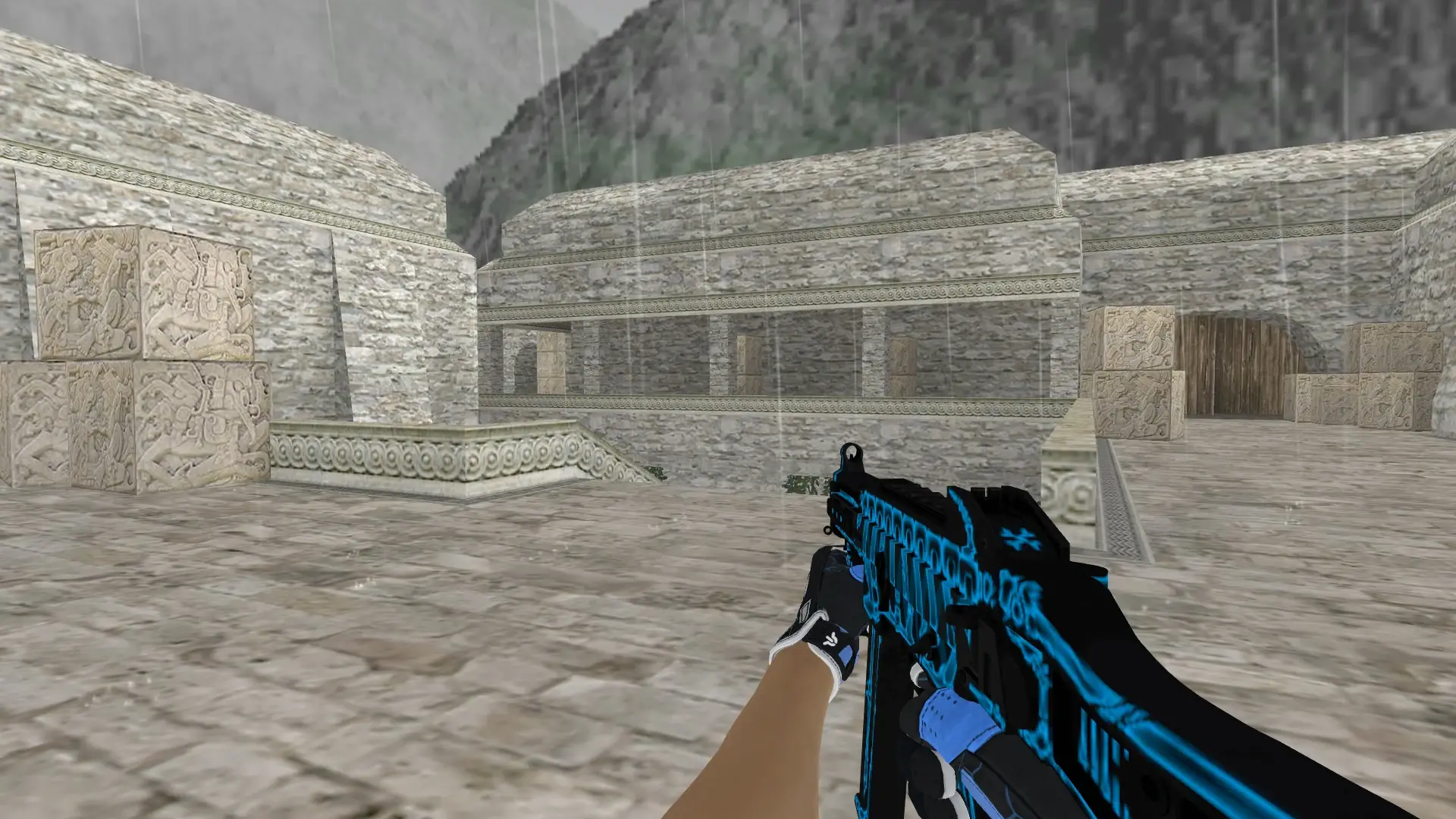 UMP-45 — Sport Gloves Superconductor Pack — de_aztec (first person)