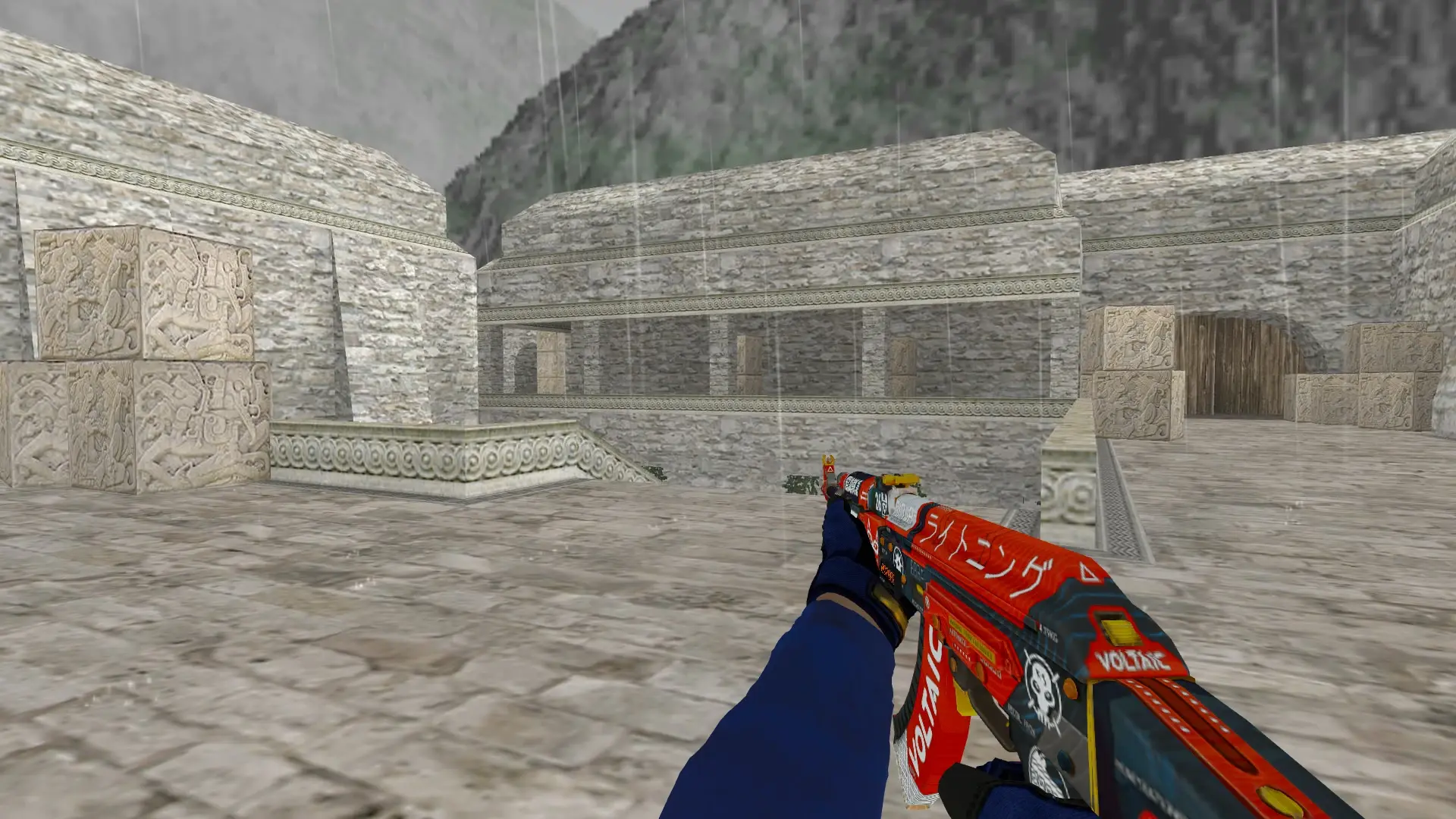 AK-47 — Specialist Gloves Fade Pack — de_aztec (first person)