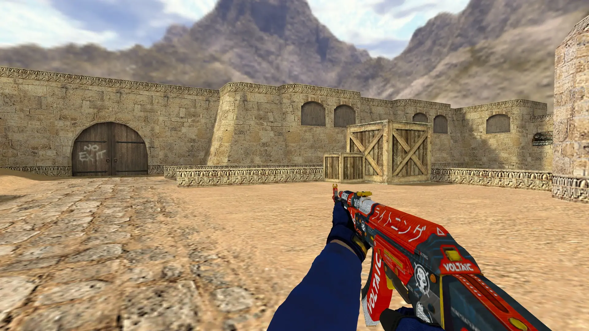 AK-47 — Specialist Gloves Fade Pack — de_dust2 (first person)
