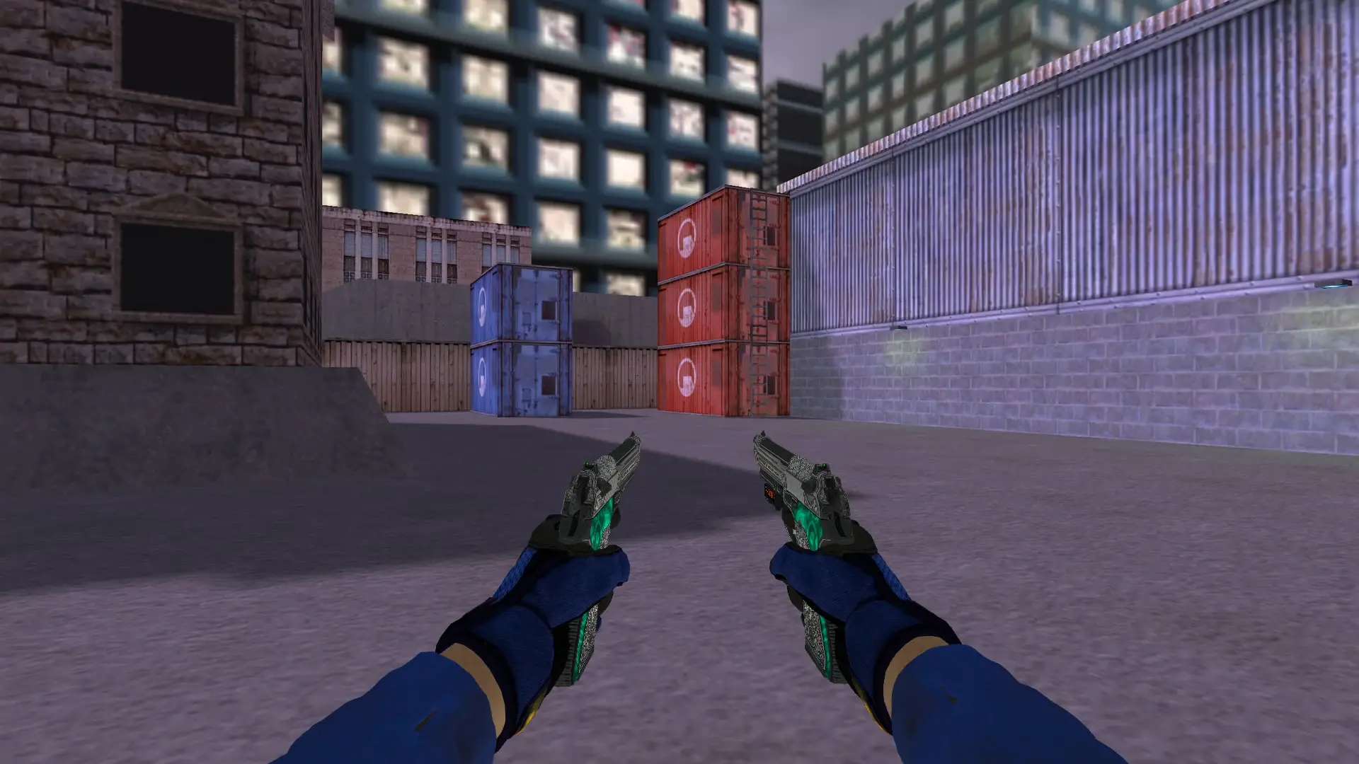 Dual Berettas — Specialist Gloves Fade Pack — cs_assault (first person)