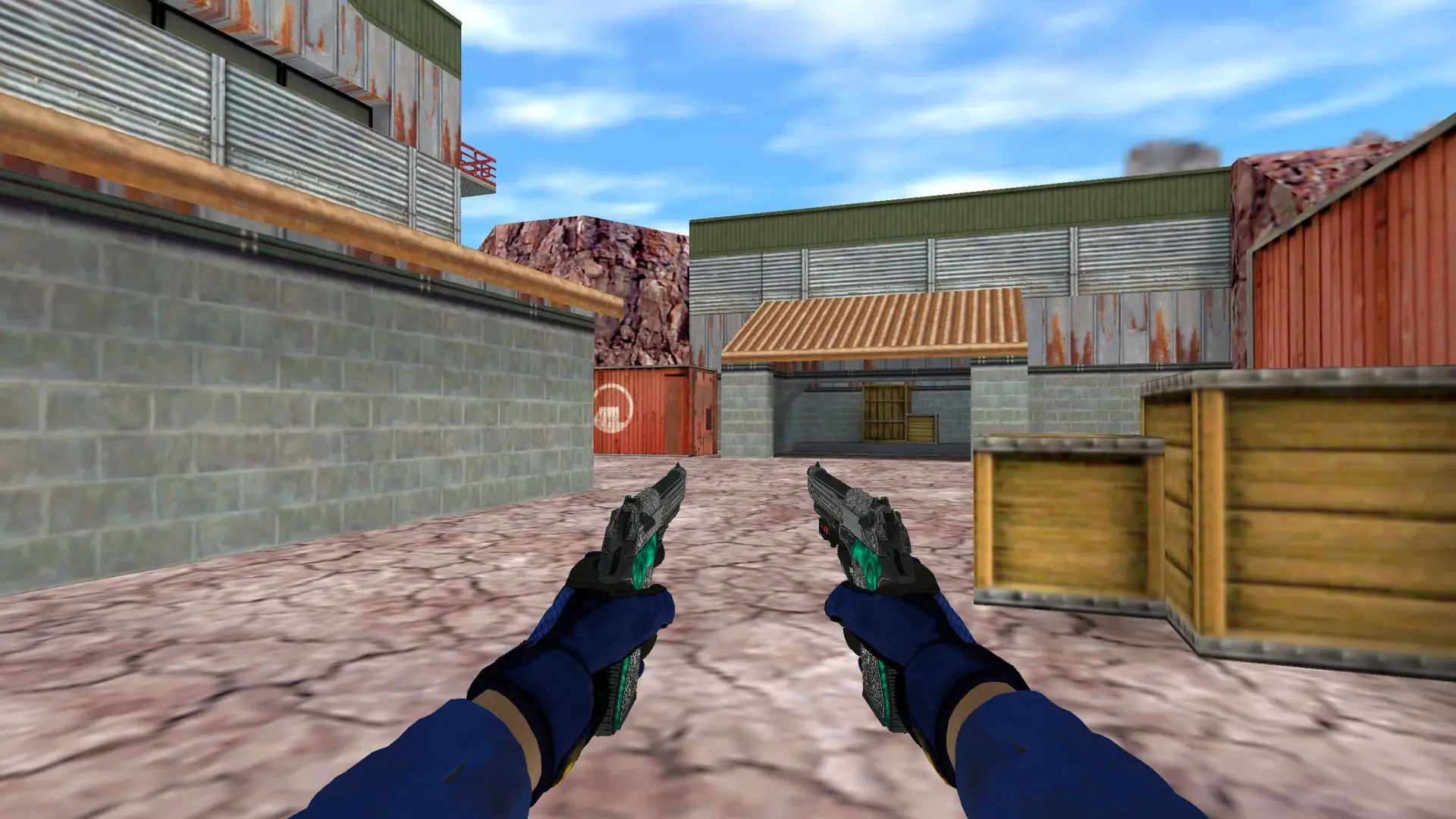 Dual Berettas — Specialist Gloves Fade Pack — de_nuke (first person)