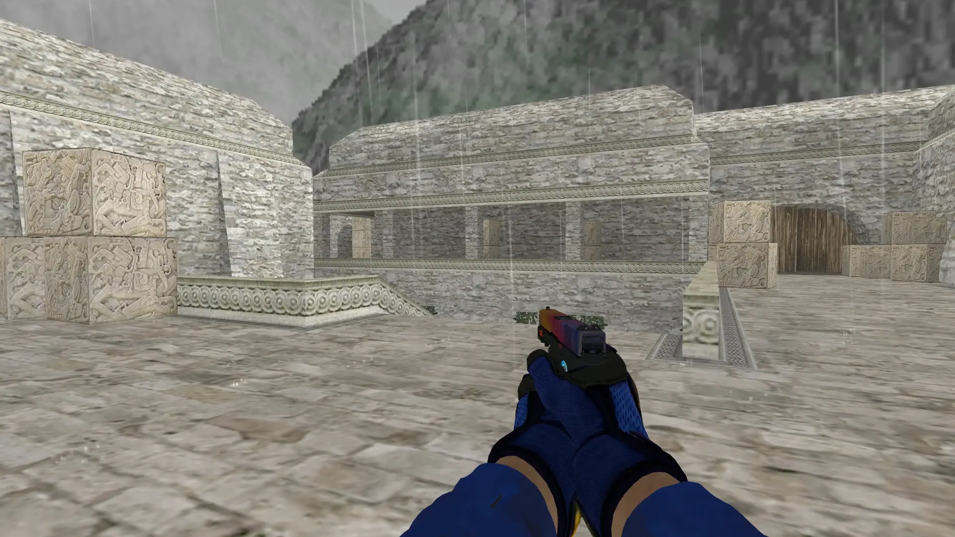 Glock-18 — Specialist Gloves Fade Pack — de_aztec (first person)
