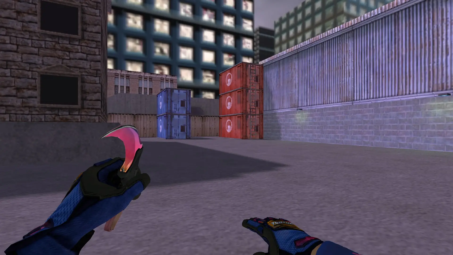 Knife — Specialist Gloves Fade Pack — cs_assault (first person)
