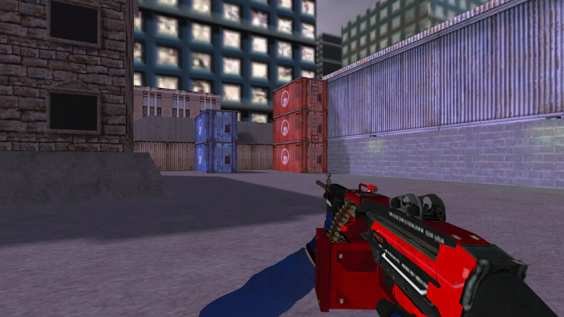 M249 — Specialist Gloves Fade Pack — cs_assault (first person)