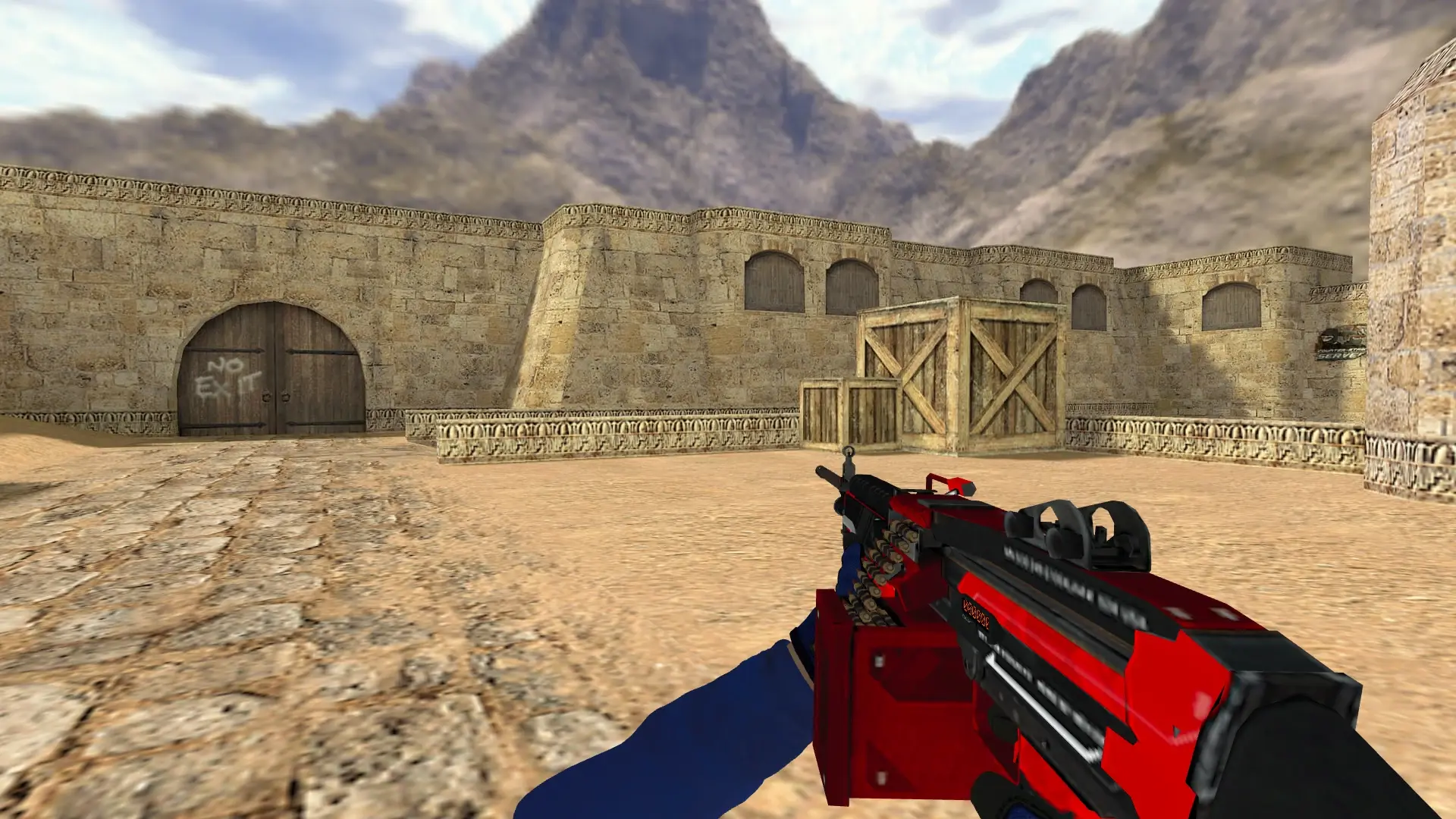 M249 — Specialist Gloves Fade Pack — de_dust2 (first person)